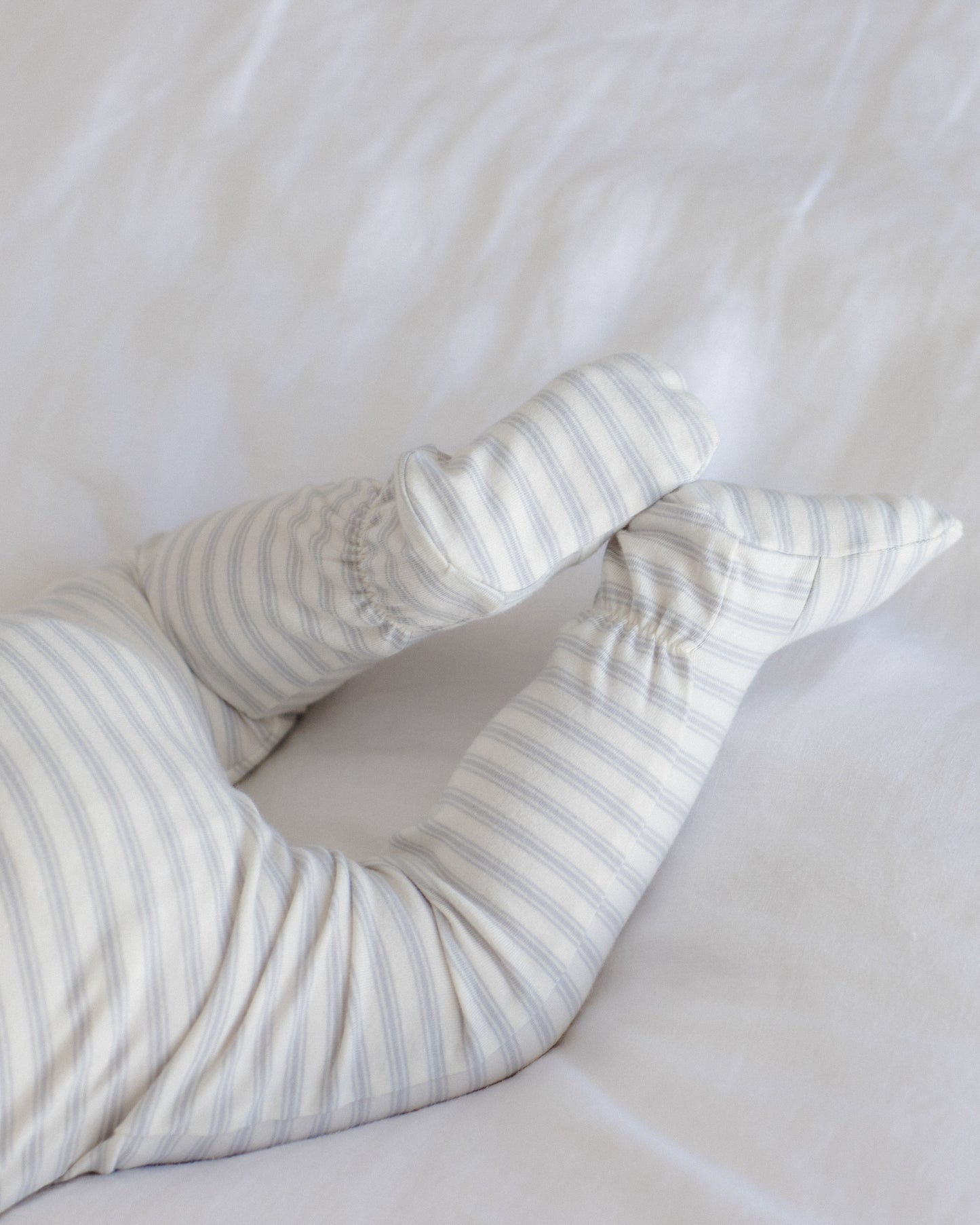 Zip Long Sleeve Sleeper Footie Cloud Stripe - Rylee + Cru | Kids Clothes | Trendy Baby Clothes | Modern Infant Outfits |
