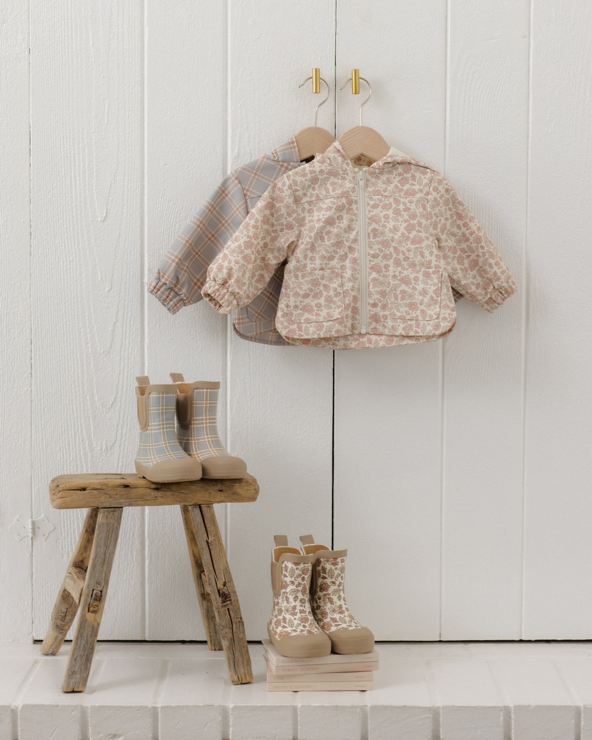 Rain Coat Pink Blossom - Rylee + Cru | Kids Clothes | Trendy Baby Clothes | Modern Infant Outfits |