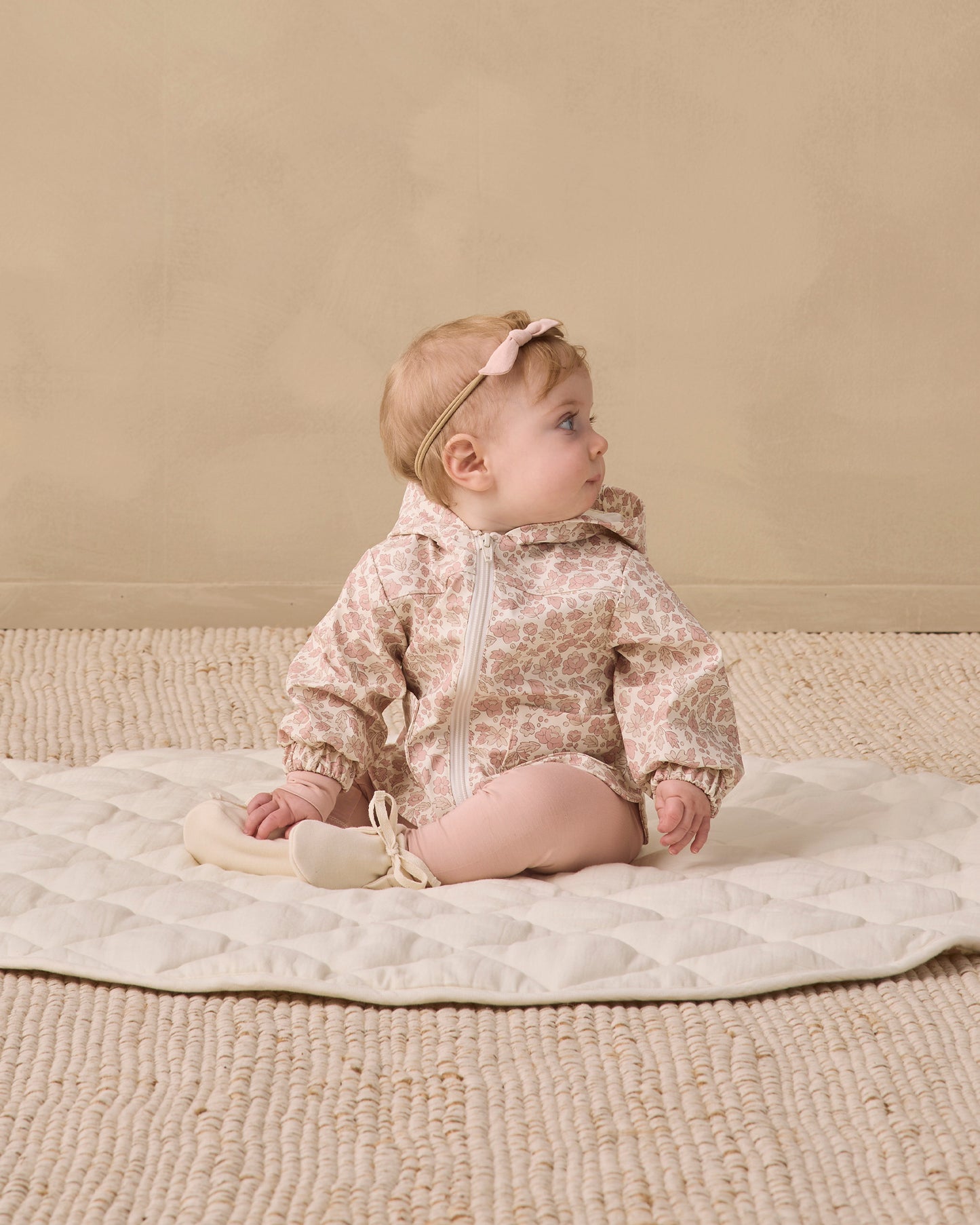 Baby Booties Natural - Rylee + Cru | Kids Clothes | Trendy Baby Clothes | Modern Infant Outfits |
