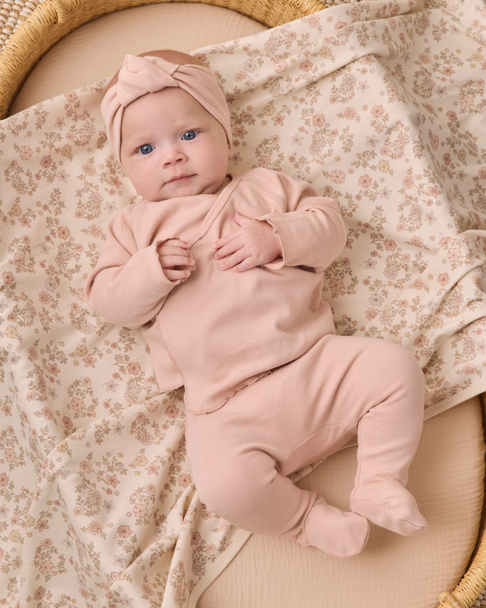 Wrap Top + Footed Pant Set Dusty Rose – Quincy Mae