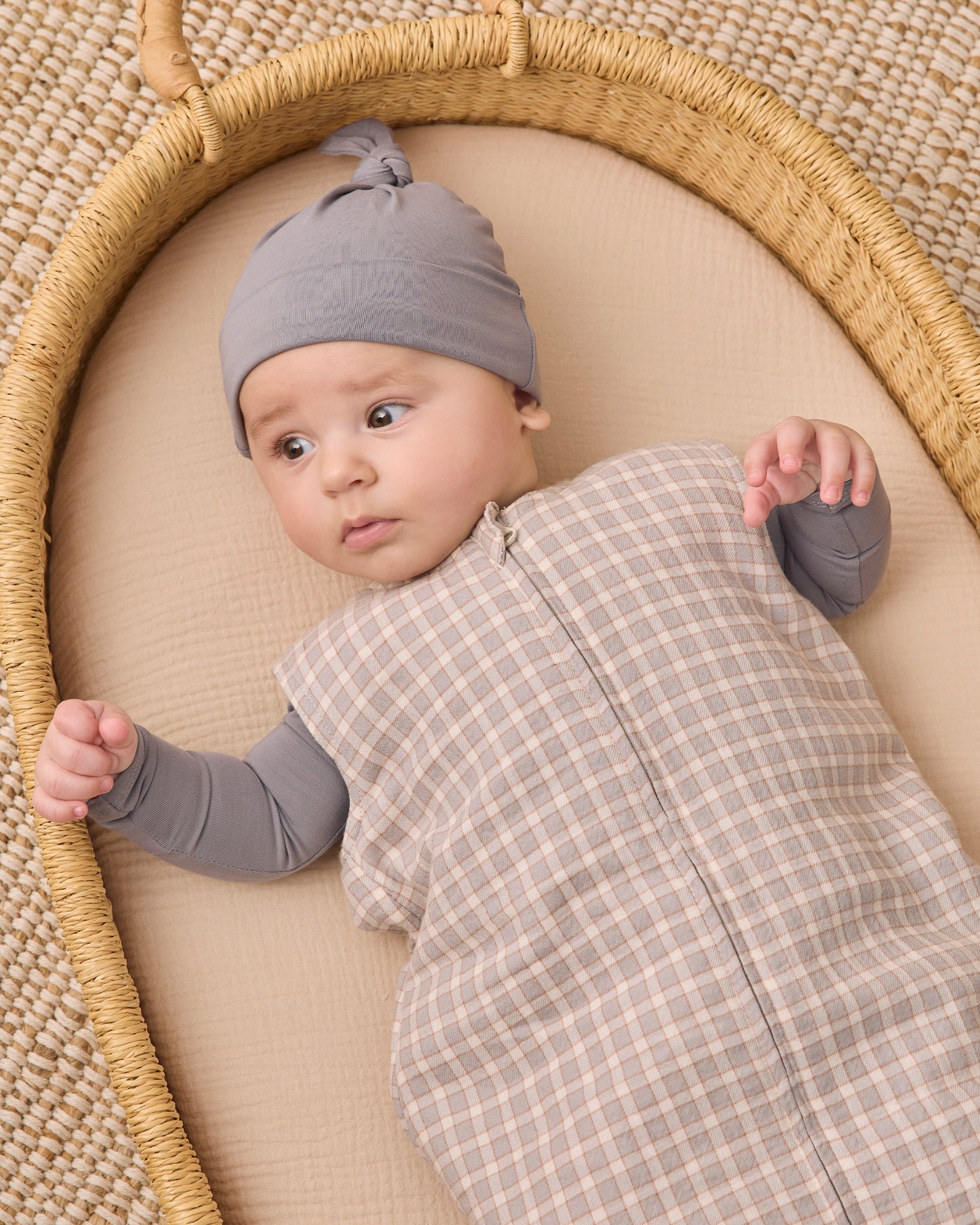 Sleep Bag Blue Gingham - Rylee + Cru | Kids Clothes | Trendy Baby Clothes | Modern Infant Outfits |