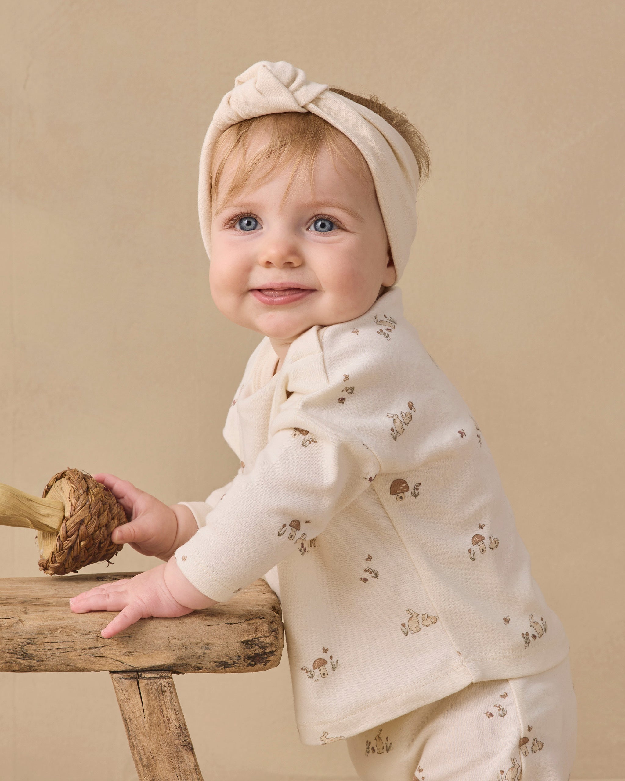 Knotted Headband Natural - Rylee + Cru | Kids Clothes | Trendy Baby Clothes | Modern Infant Outfits |