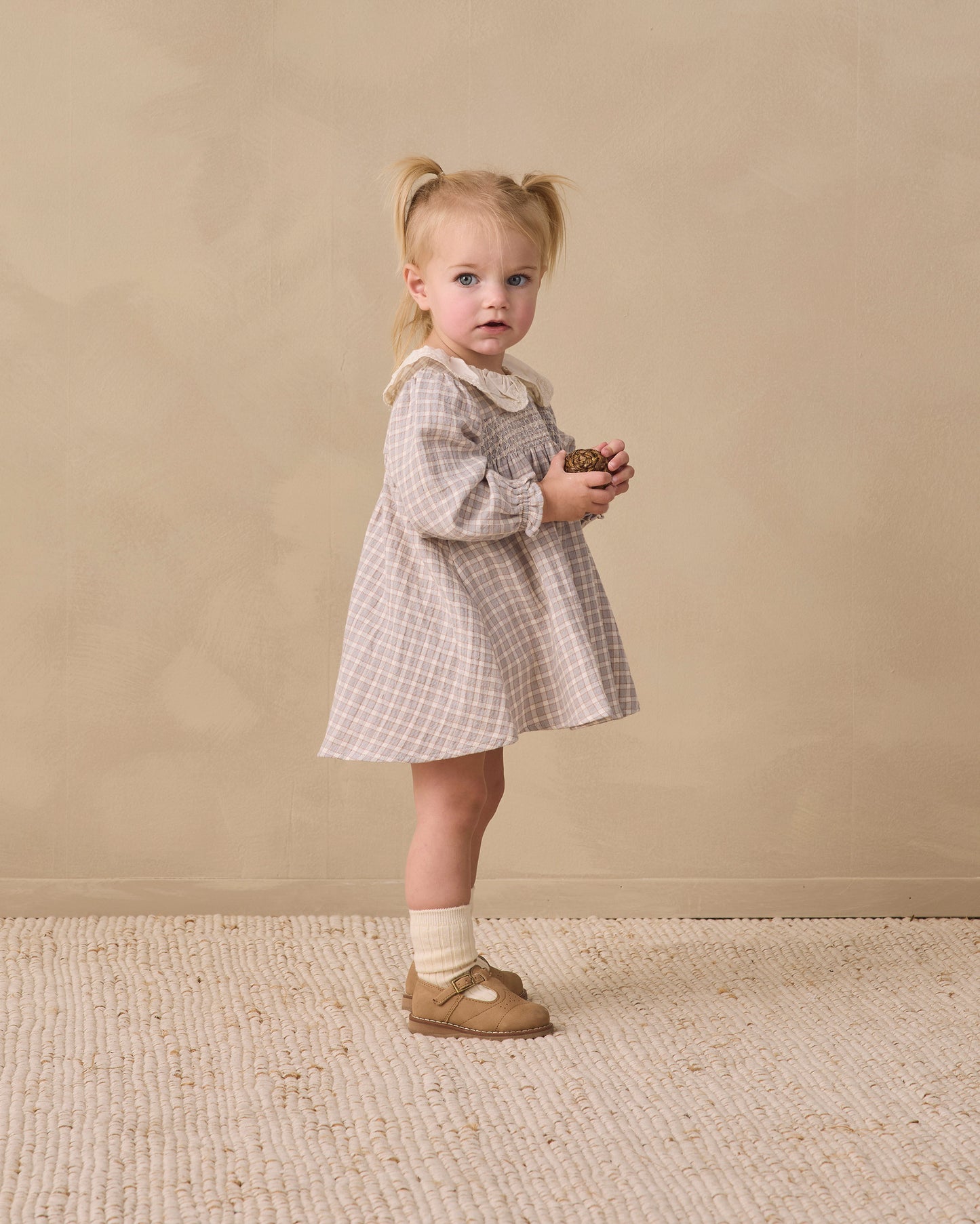 Callie Dress Blue Gingham - Rylee + Cru | Kids Clothes | Trendy Baby Clothes | Modern Infant Outfits |