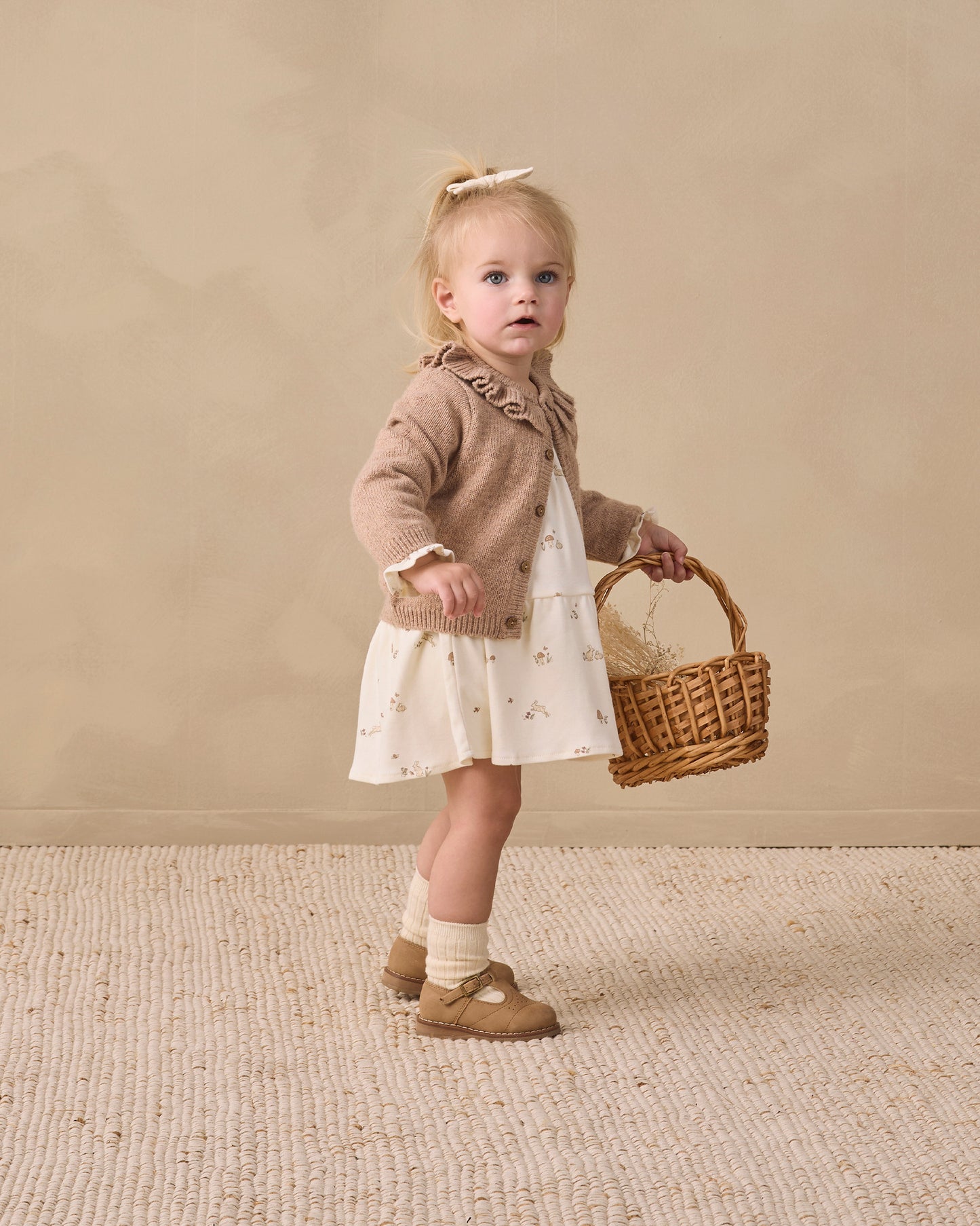 Tiered Jersey Dress Bunnies - Rylee + Cru | Kids Clothes | Trendy Baby Clothes | Modern Infant Outfits |