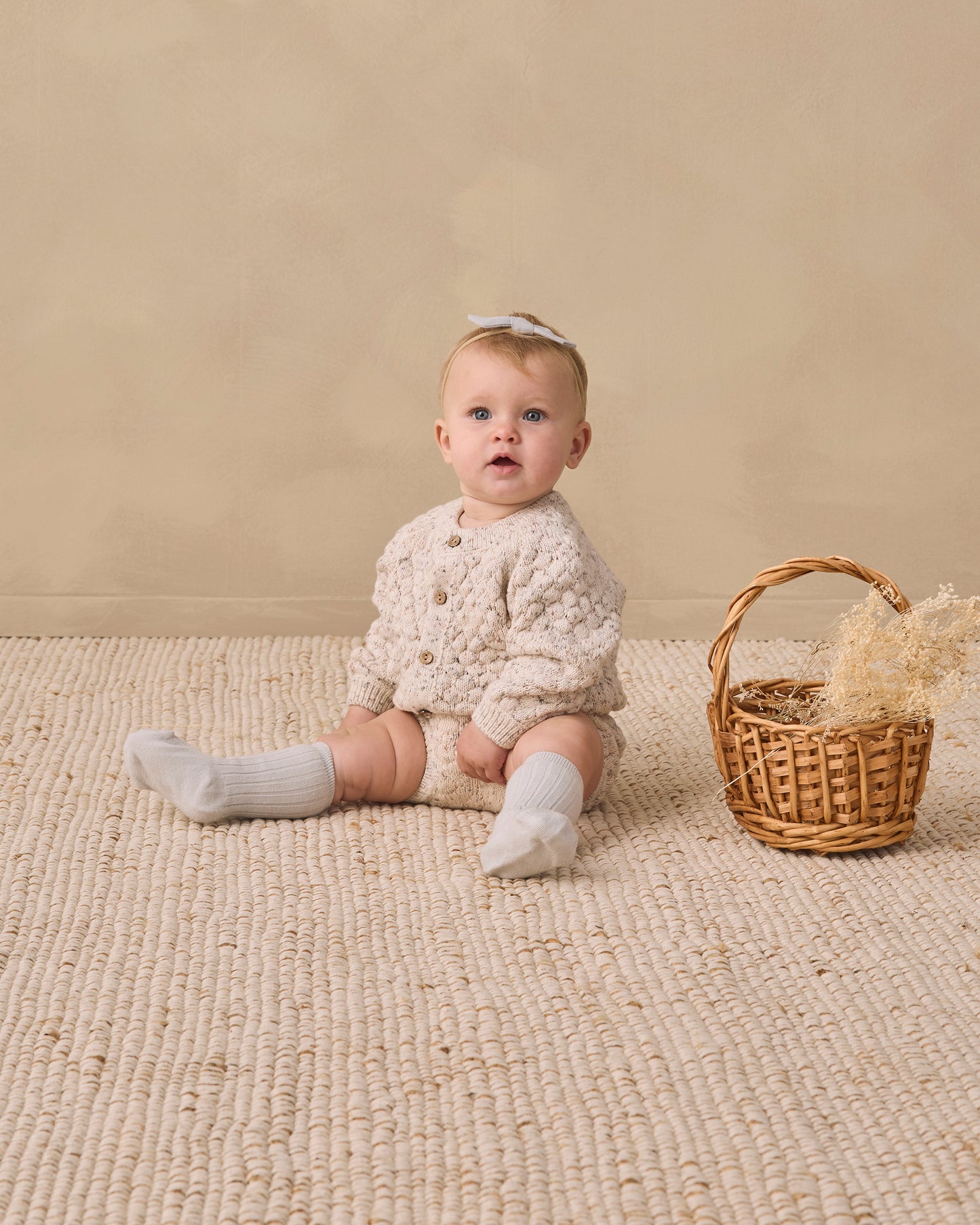 Knit Bloomer Natural Confetti - Rylee + Cru | Kids Clothes | Trendy Baby Clothes | Modern Infant Outfits |