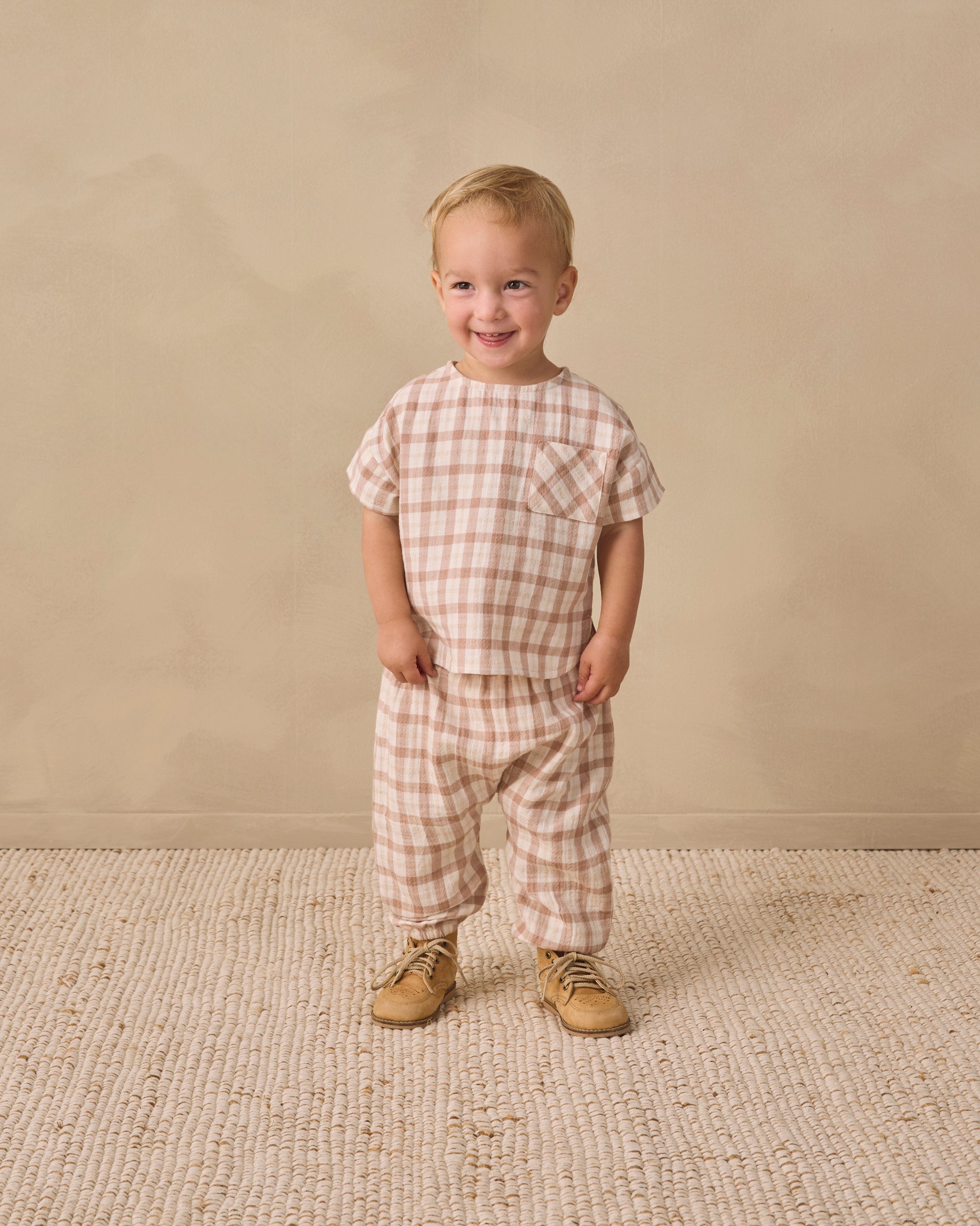 Woven Boxy Top Rustic Plaid - Rylee + Cru | Kids Clothes | Trendy Baby Clothes | Modern Infant Outfits |