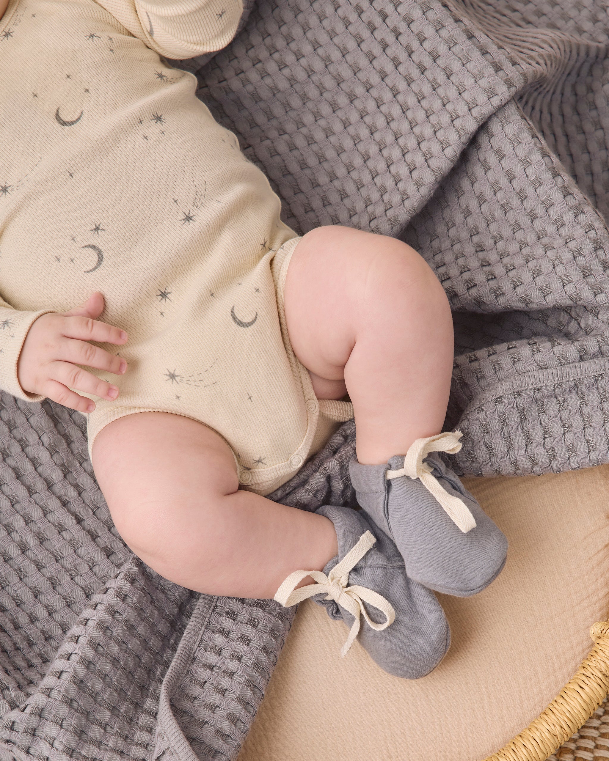 Waffle Baby Blanket Slate - Rylee + Cru | Kids Clothes | Trendy Baby Clothes | Modern Infant Outfits |