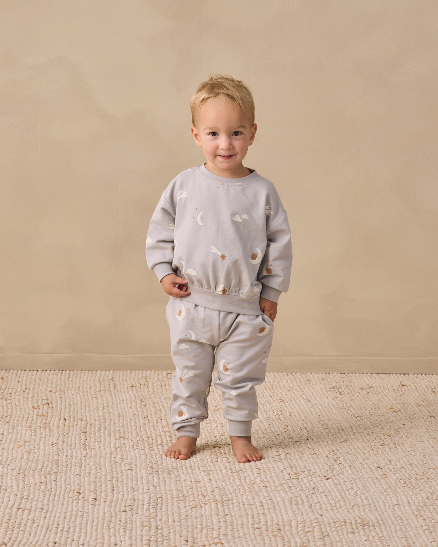 Relaxed Sweatpant Sky Friends - Rylee + Cru | Kids Clothes | Trendy Baby Clothes | Modern Infant Outfits |