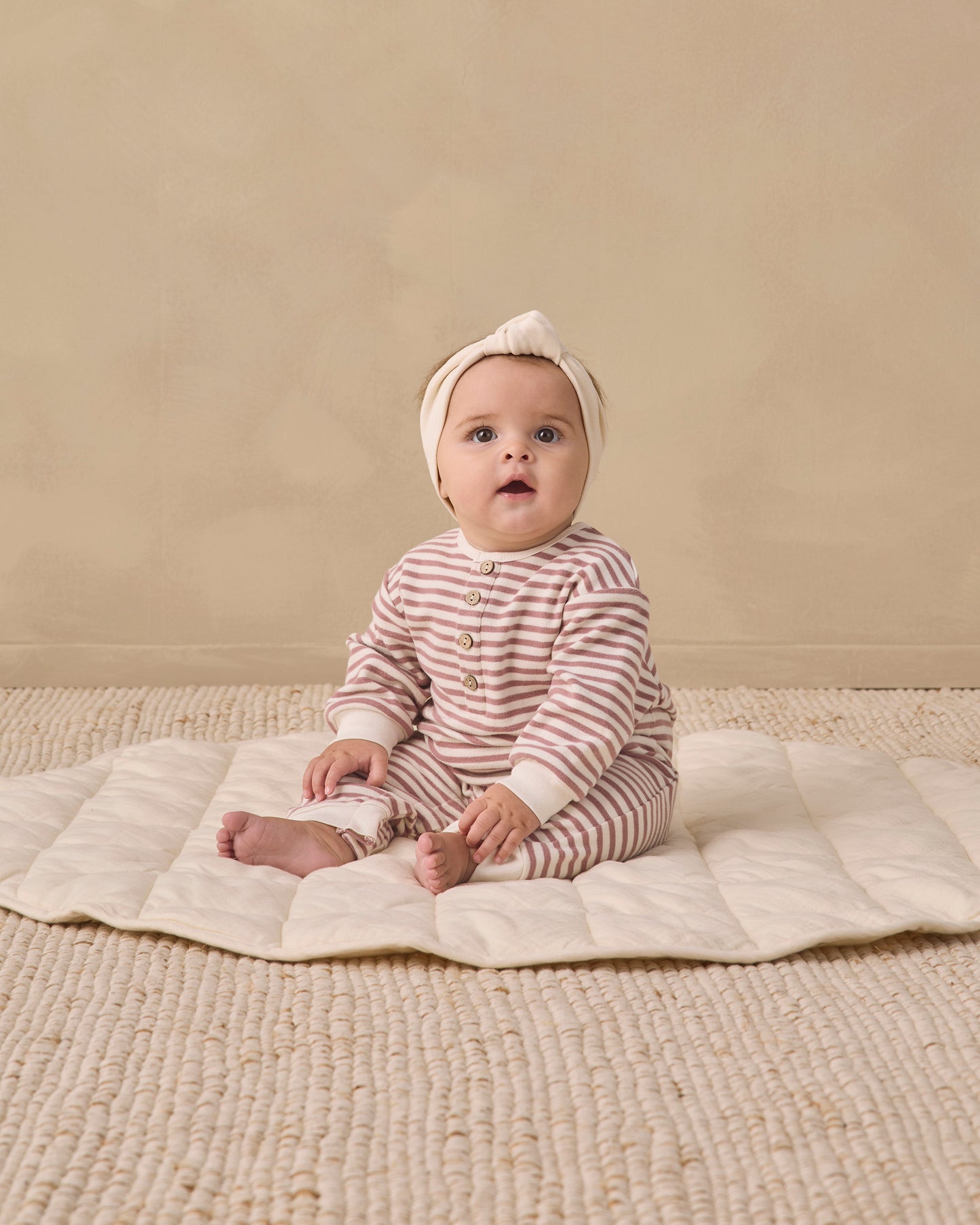 Relaxed Jumpsuit Mulberry Stripe - Rylee + Cru | Kids Clothes | Trendy Baby Clothes | Modern Infant Outfits |