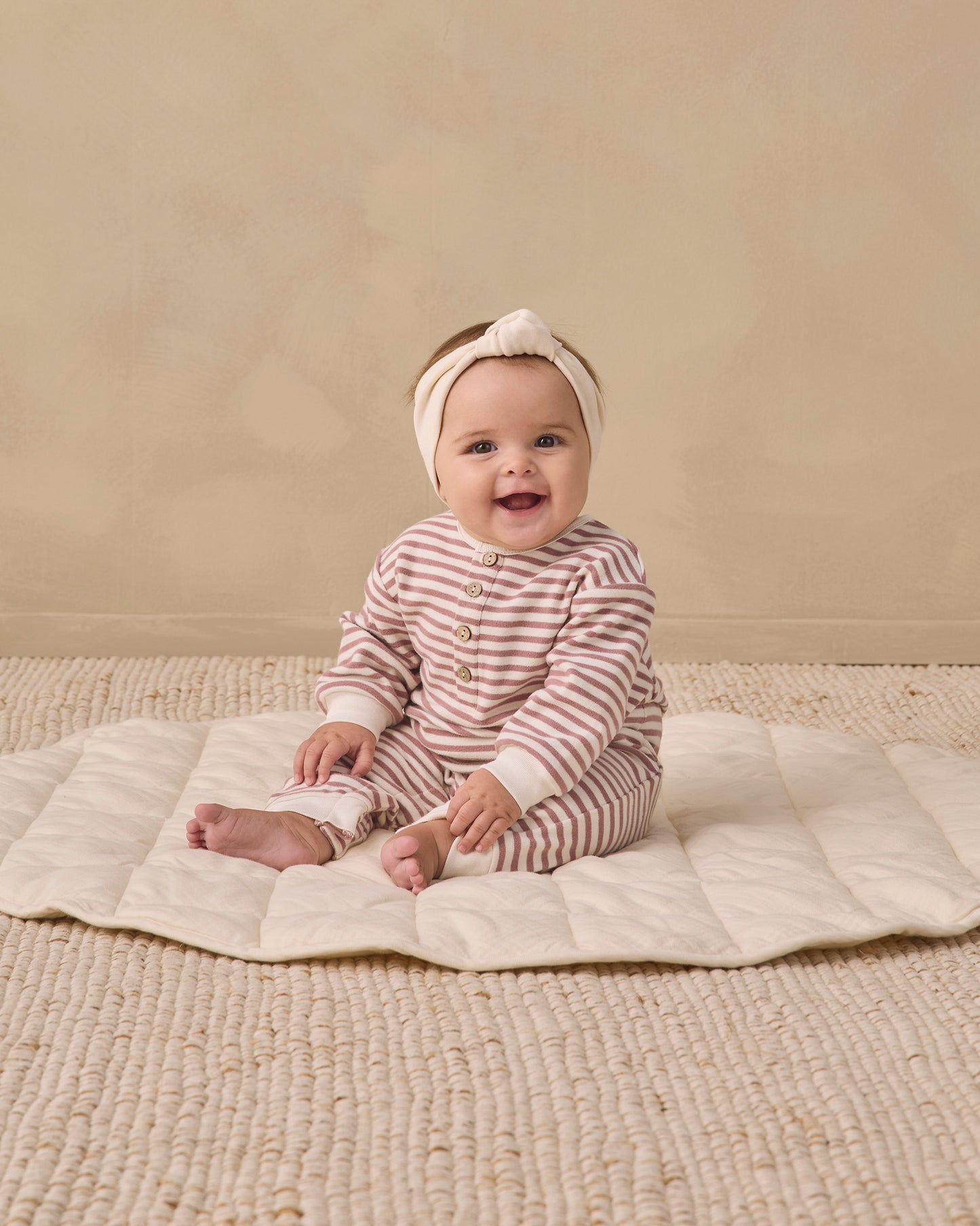 Relaxed Jumpsuit Mulberry Stripe - Rylee + Cru | Kids Clothes | Trendy Baby Clothes | Modern Infant Outfits |