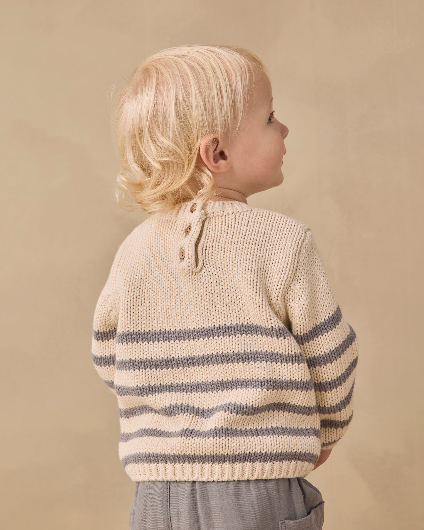 Rex Sweater Slate Stripe - Rylee + Cru | Kids Clothes | Trendy Baby Clothes | Modern Infant Outfits |