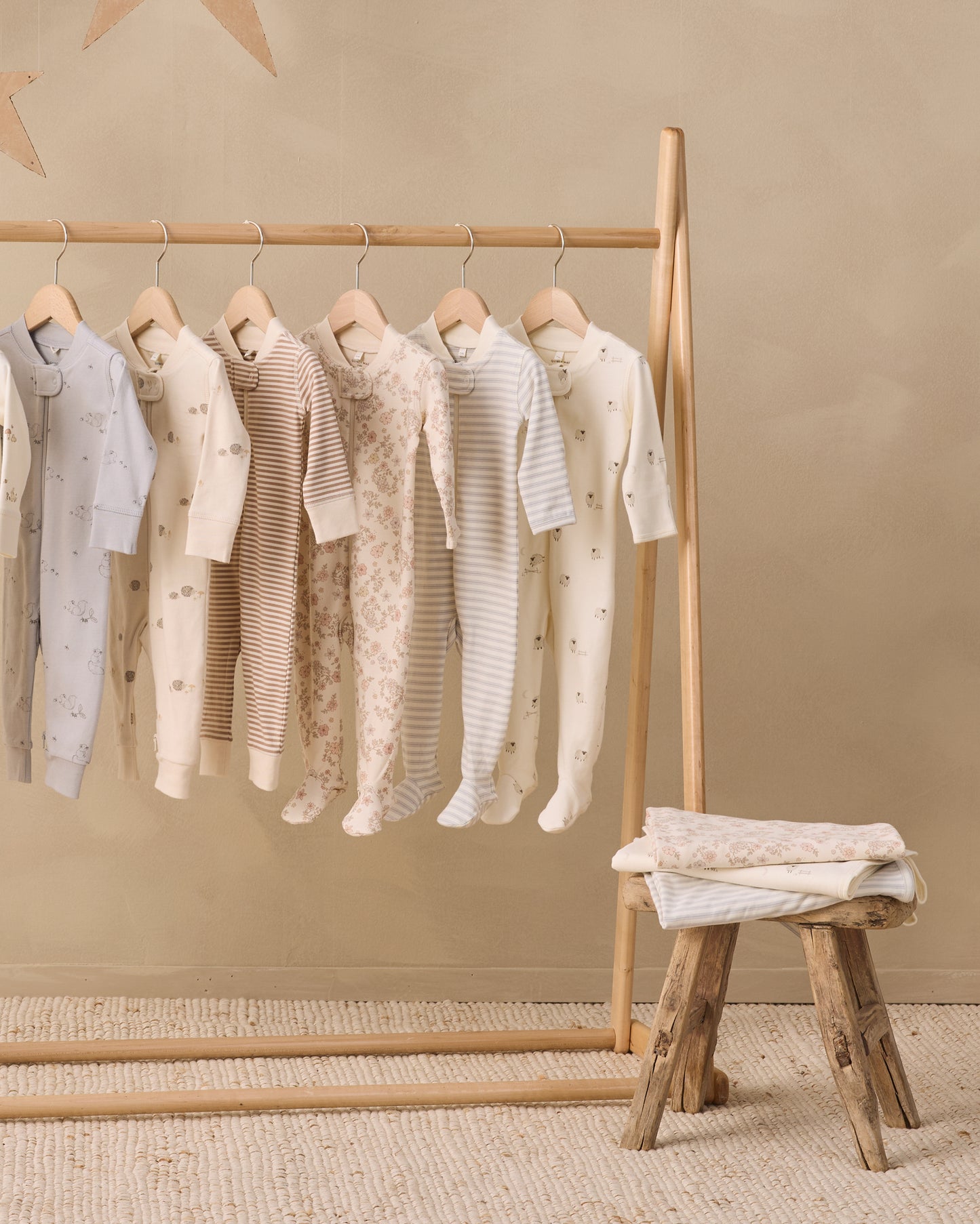 Zip Long Sleeve Sleeper Footie Sheep - Rylee + Cru | Kids Clothes | Trendy Baby Clothes | Modern Infant Outfits |