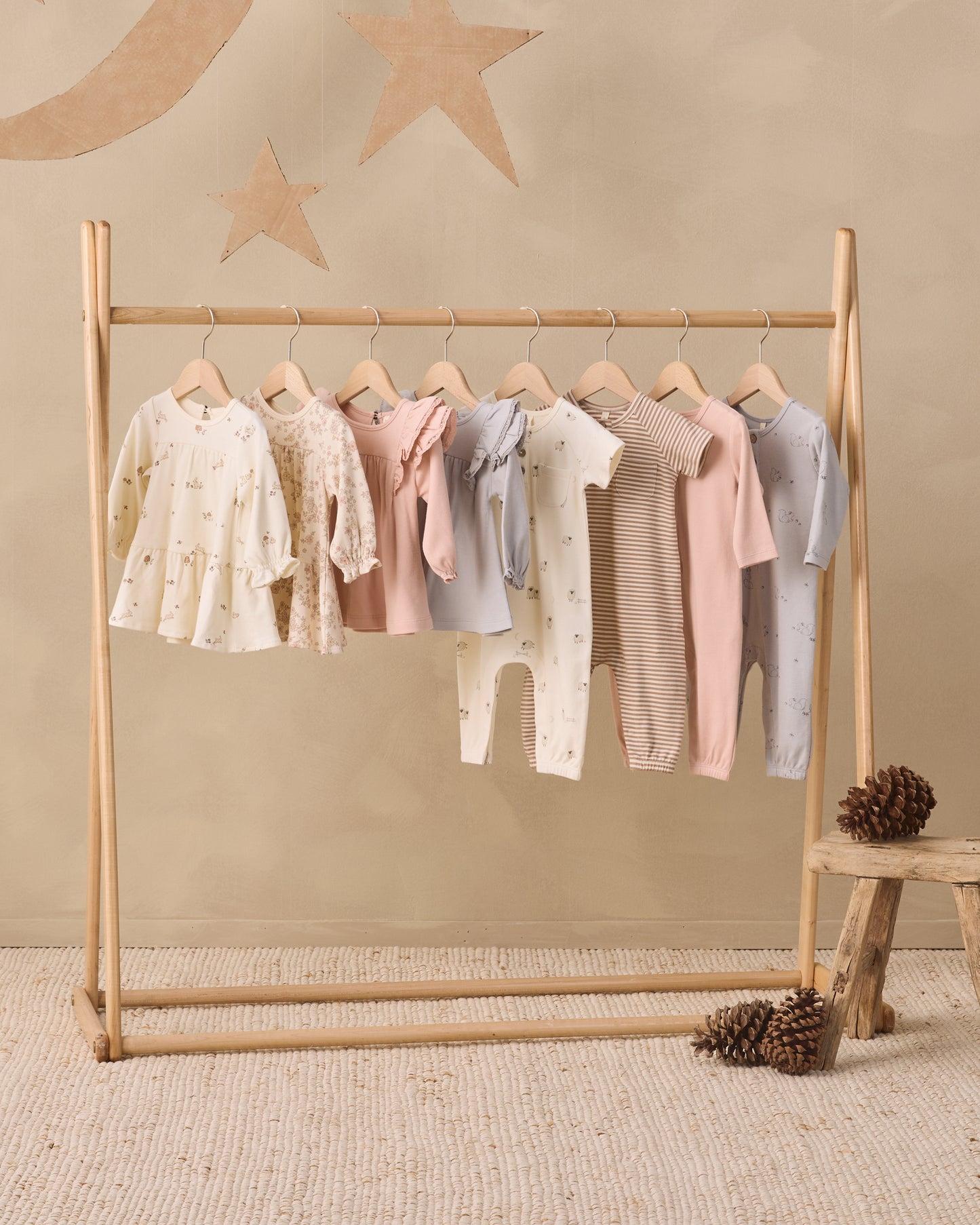 Tiered Jersey Dress Bunnies - Rylee + Cru | Kids Clothes | Trendy Baby Clothes | Modern Infant Outfits |