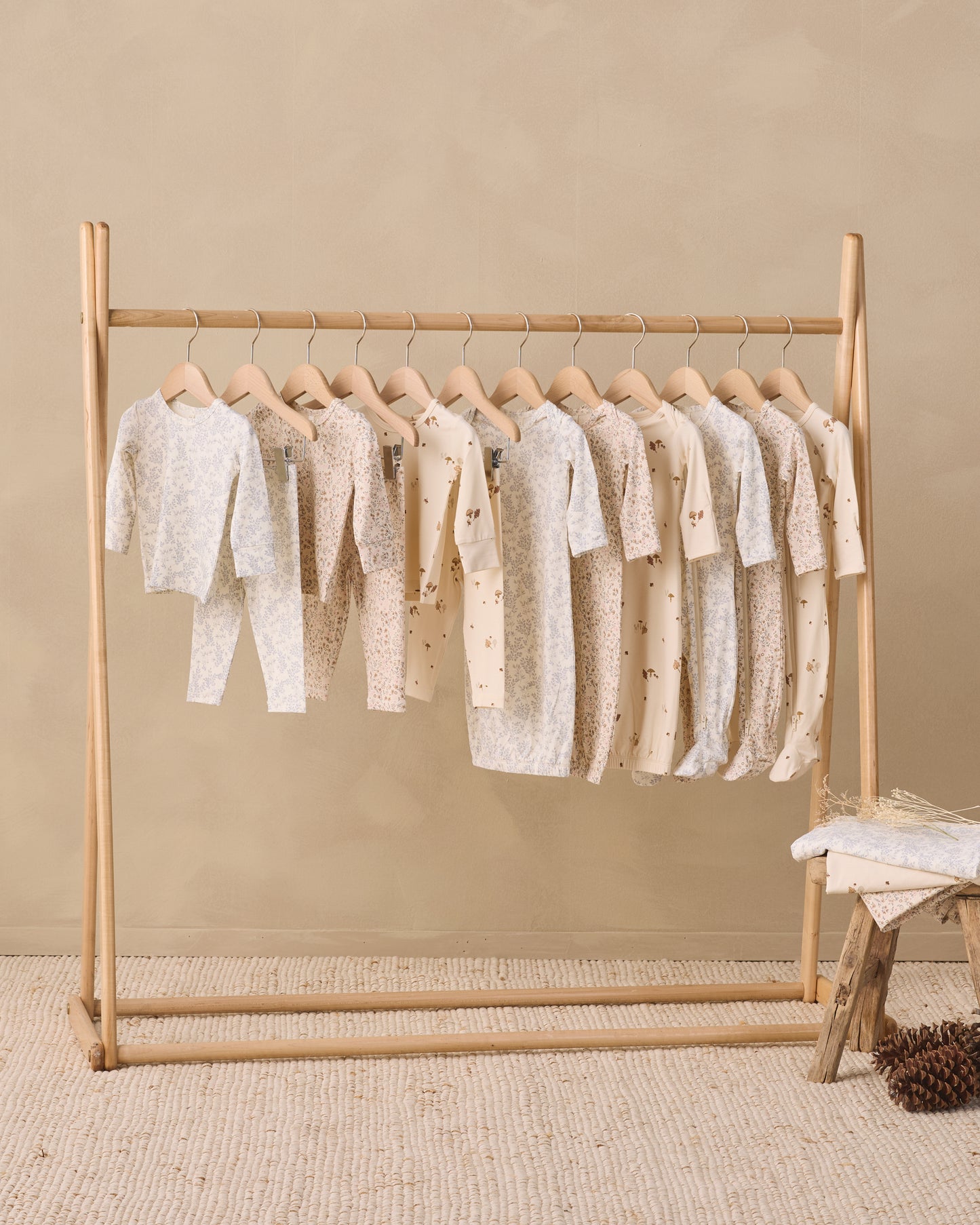 Bamboo Pajama Set Woodland - Rylee + Cru | Kids Clothes | Trendy Baby Clothes | Modern Infant Outfits |