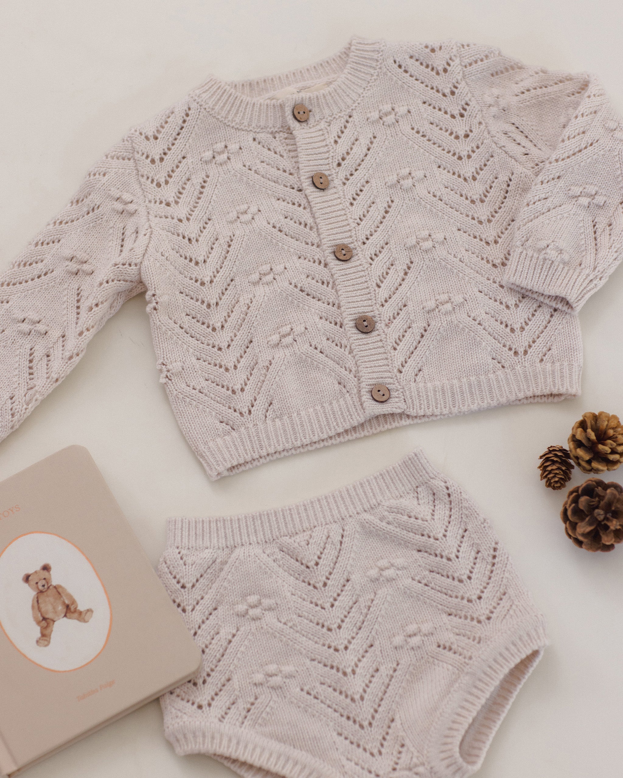 Knit Cardigan Lilac Mist – Quincy Mae