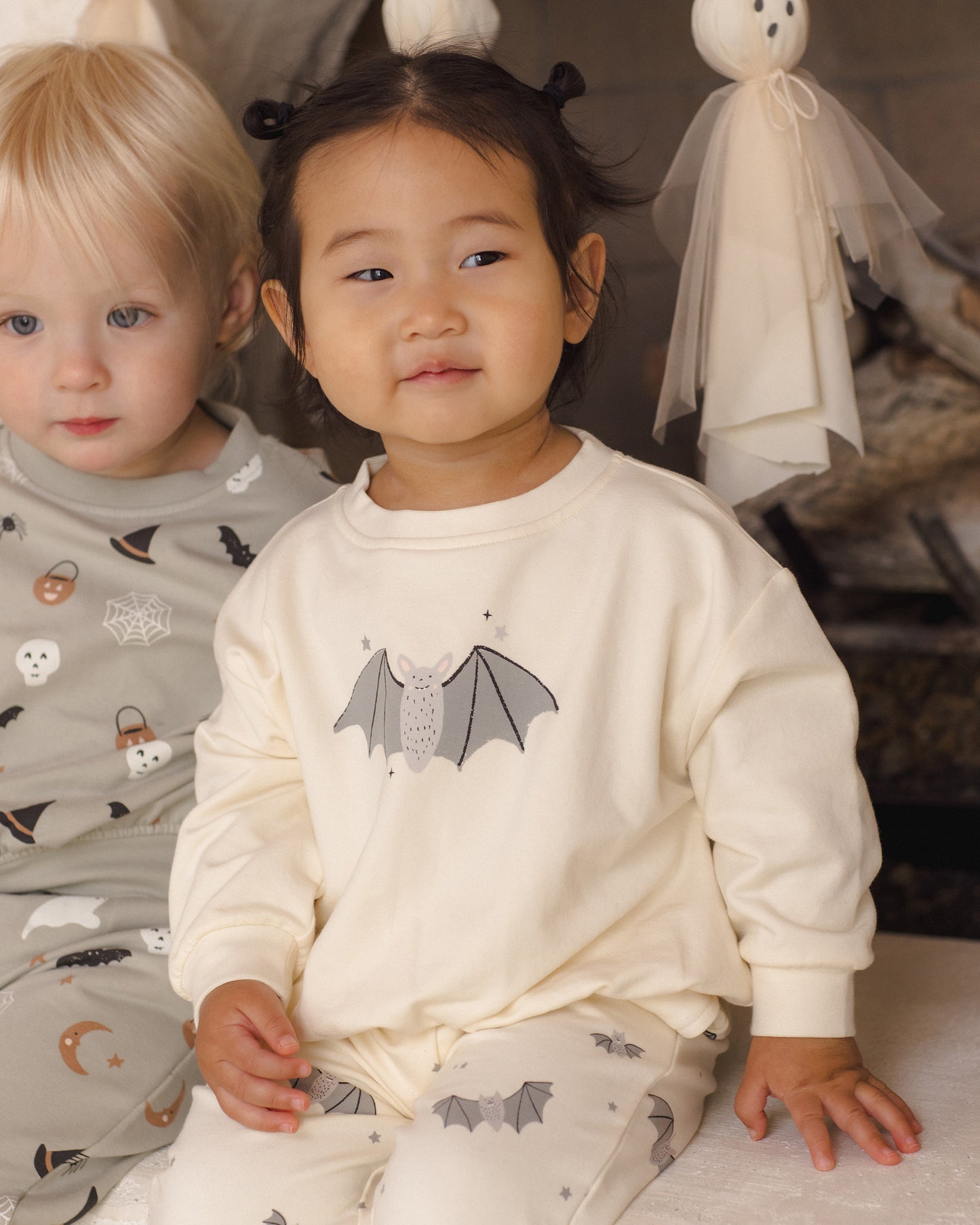 Relaxed Fleece Sweatshirt Baby Bat - Rylee + Cru | Kids Clothes | Trendy Baby Clothes | Modern Infant Outfits |