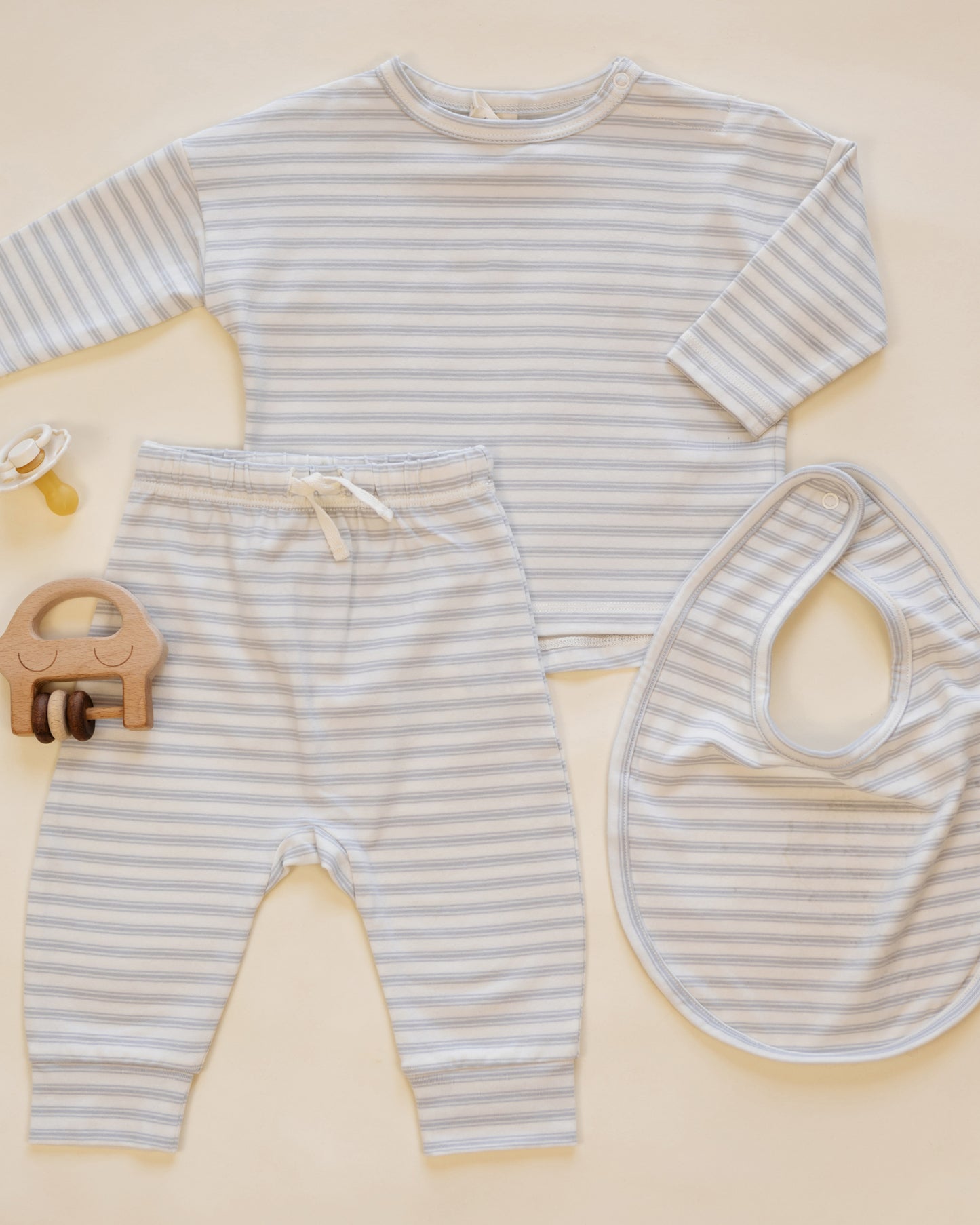 Long Sleeve Tee Cloud Stripe - Rylee + Cru | Kids Clothes | Trendy Baby Clothes | Modern Infant Outfits |
