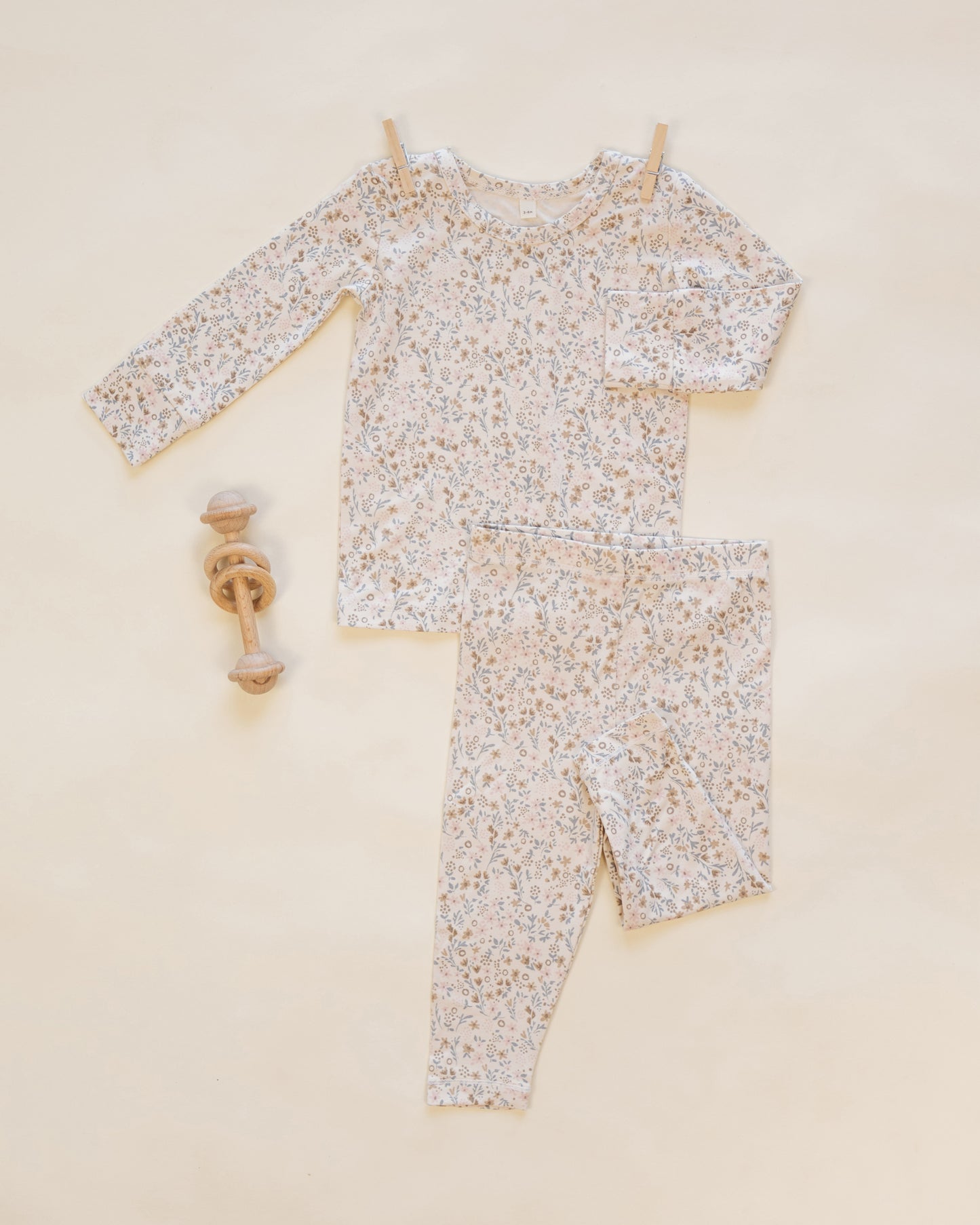 Bamboo Pajama Set Bloom - Rylee + Cru | Kids Clothes | Trendy Baby Clothes | Modern Infant Outfits |