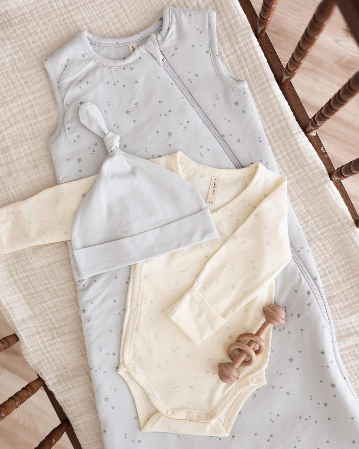 Side Snap Bodysuit Stars - Rylee + Cru | Kids Clothes | Trendy Baby Clothes | Modern Infant Outfits |