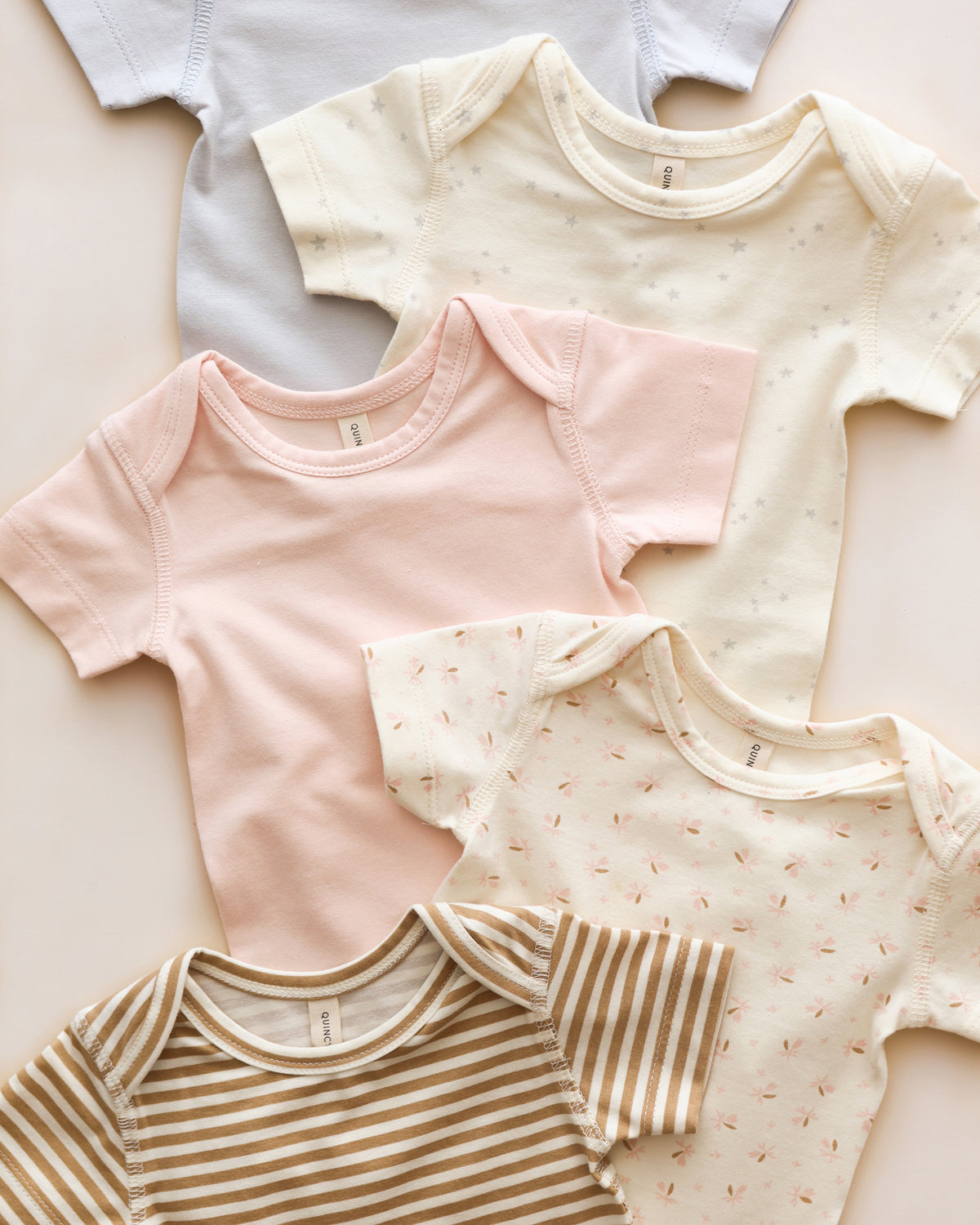 Short Sleeve One-Piece Fog - Rylee + Cru | Kids Clothes | Trendy Baby Clothes | Modern Infant Outfits |