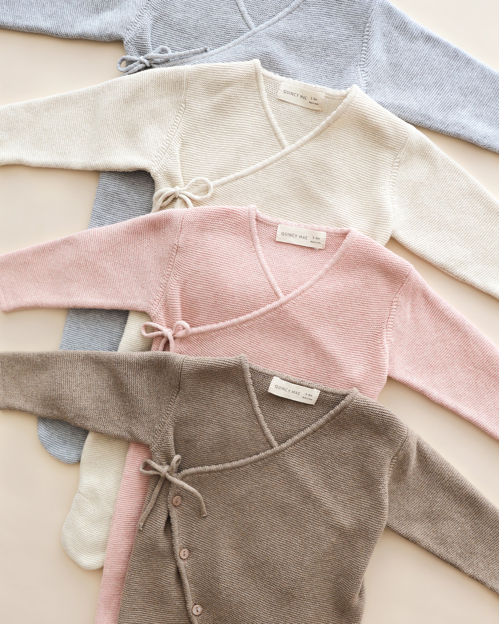 Wrap Knit Footie || Heathered Dusty Blue - Rylee + Cru | Kids Clothes | Trendy Baby Clothes | Modern Infant Outfits |