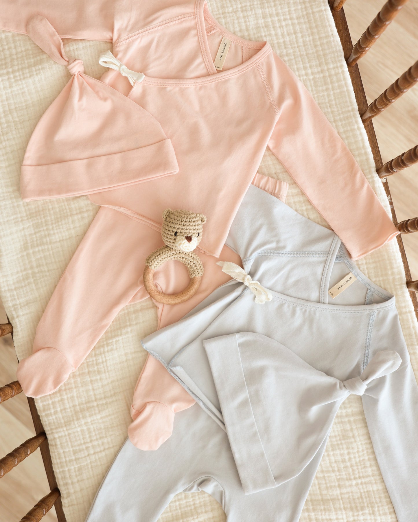 Wrap Top + Footed Pant Set || Petal - Rylee + Cru | Kids Clothes | Trendy Baby Clothes | Modern Infant Outfits |