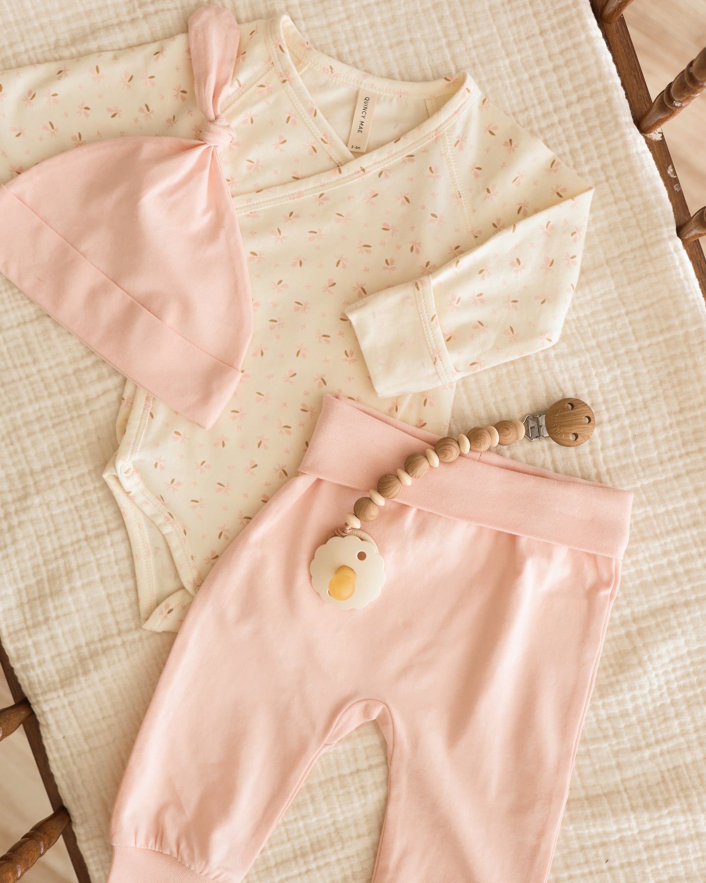 Cotton Baby Pant || Petal - Rylee + Cru | Kids Clothes | Trendy Baby Clothes | Modern Infant Outfits |