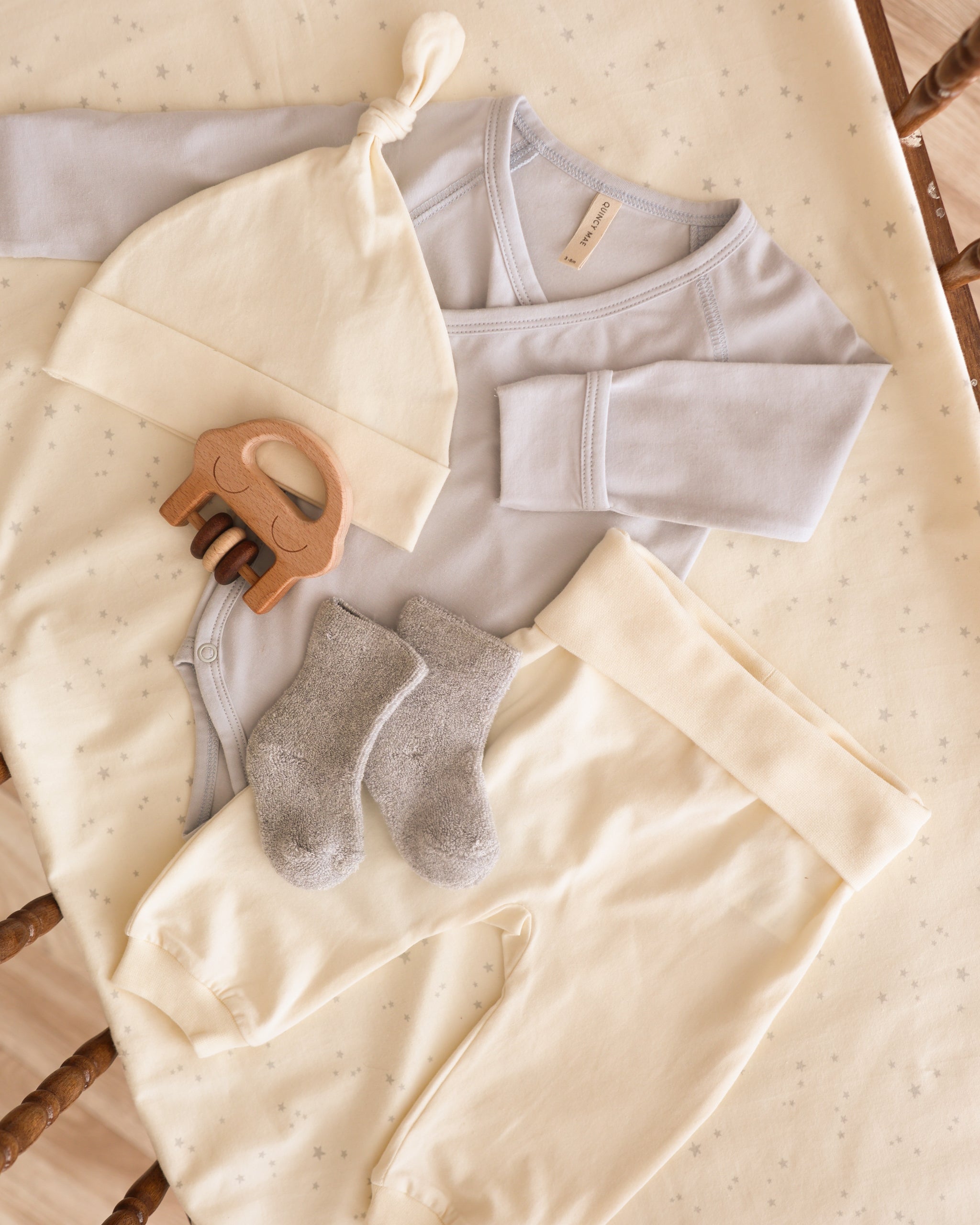 Knotted Baby Hat || Ivory - Rylee + Cru | Kids Clothes | Trendy Baby Clothes | Modern Infant Outfits |