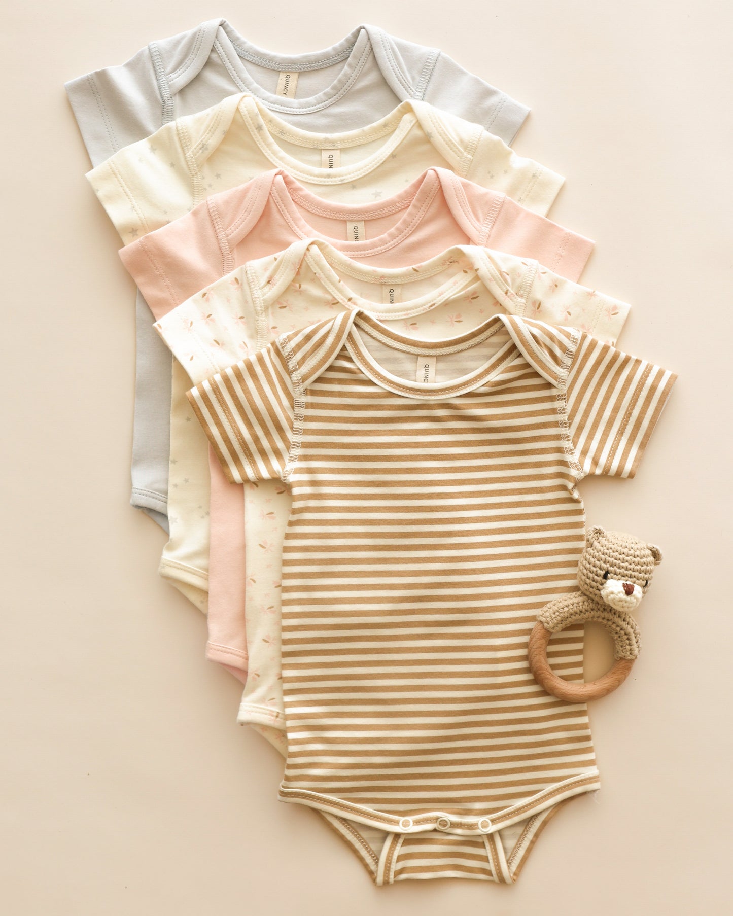 Short Sleeve One-Piece || Petal - Rylee + Cru | Kids Clothes | Trendy Baby Clothes | Modern Infant Outfits |