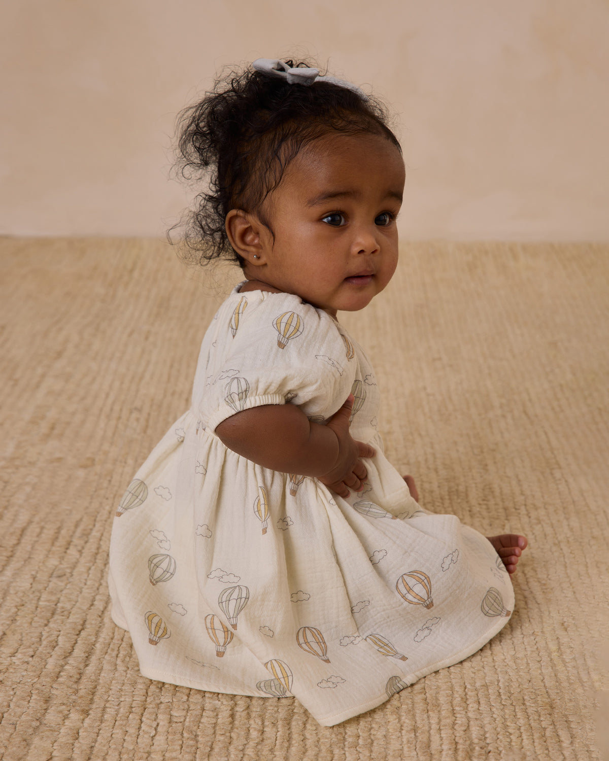 Quincy Mae Baby Footie - Ocean Micro Stripe