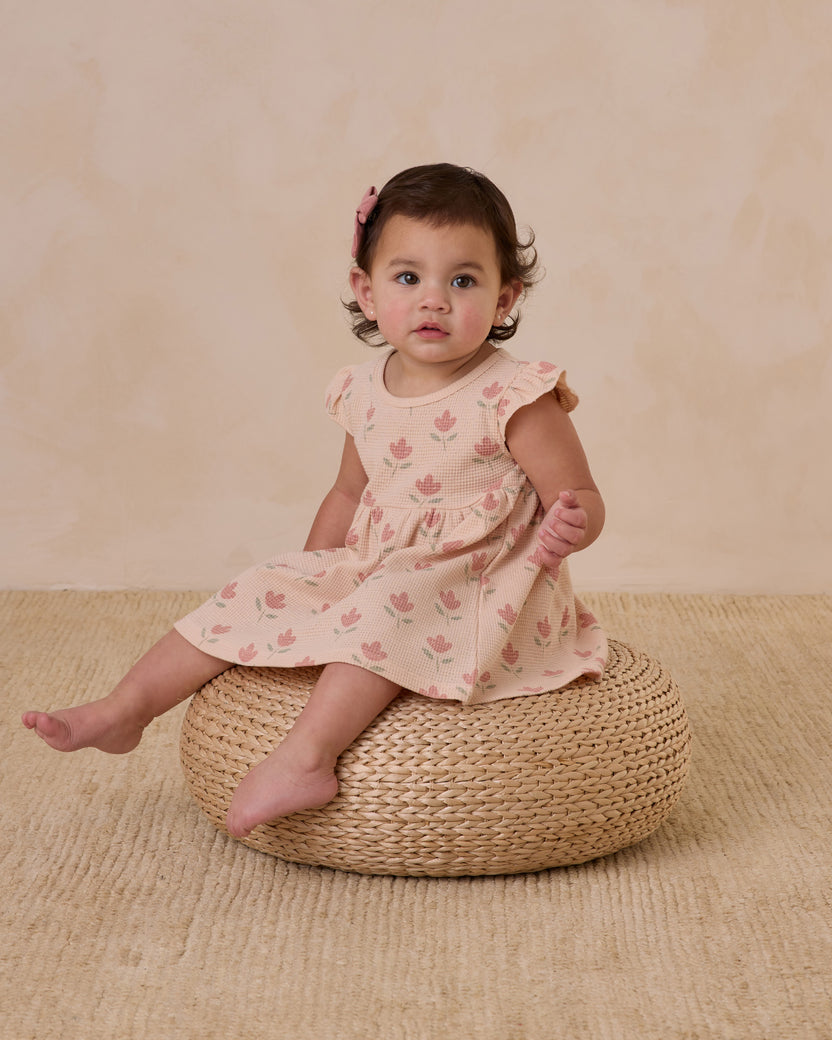 Waffle Cinch Romper | Confetti Hearts