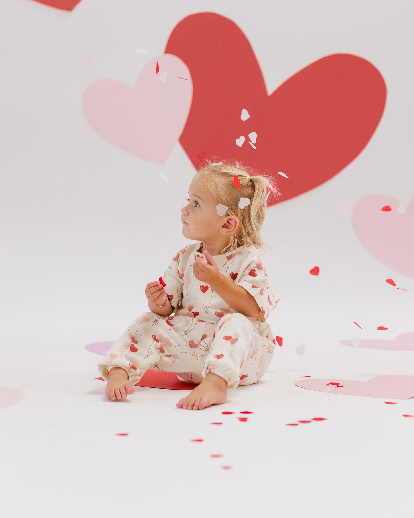 Jersey Tee + Pant Set || Heart Balloons