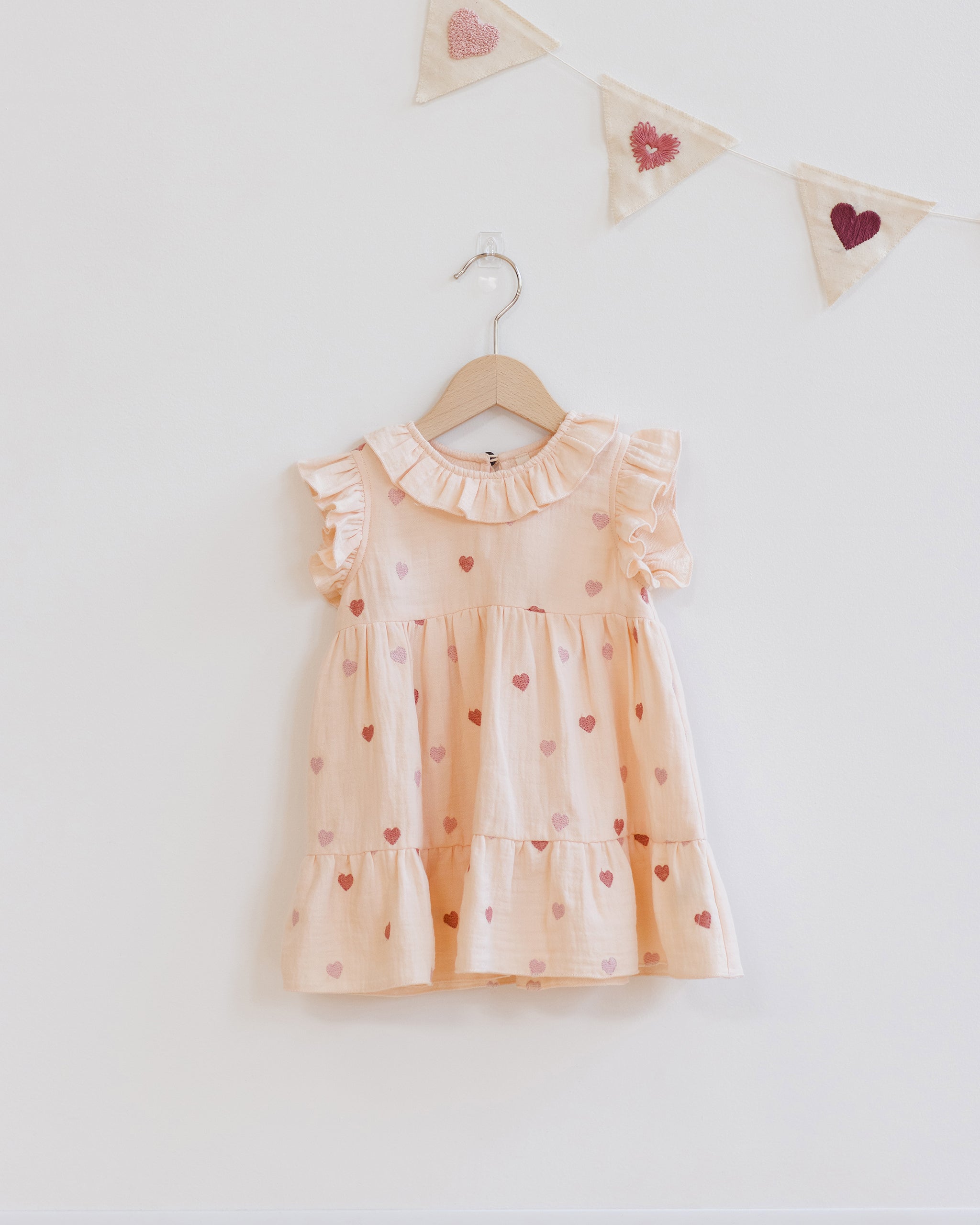 Charlotte Dress || Heart Embroidery