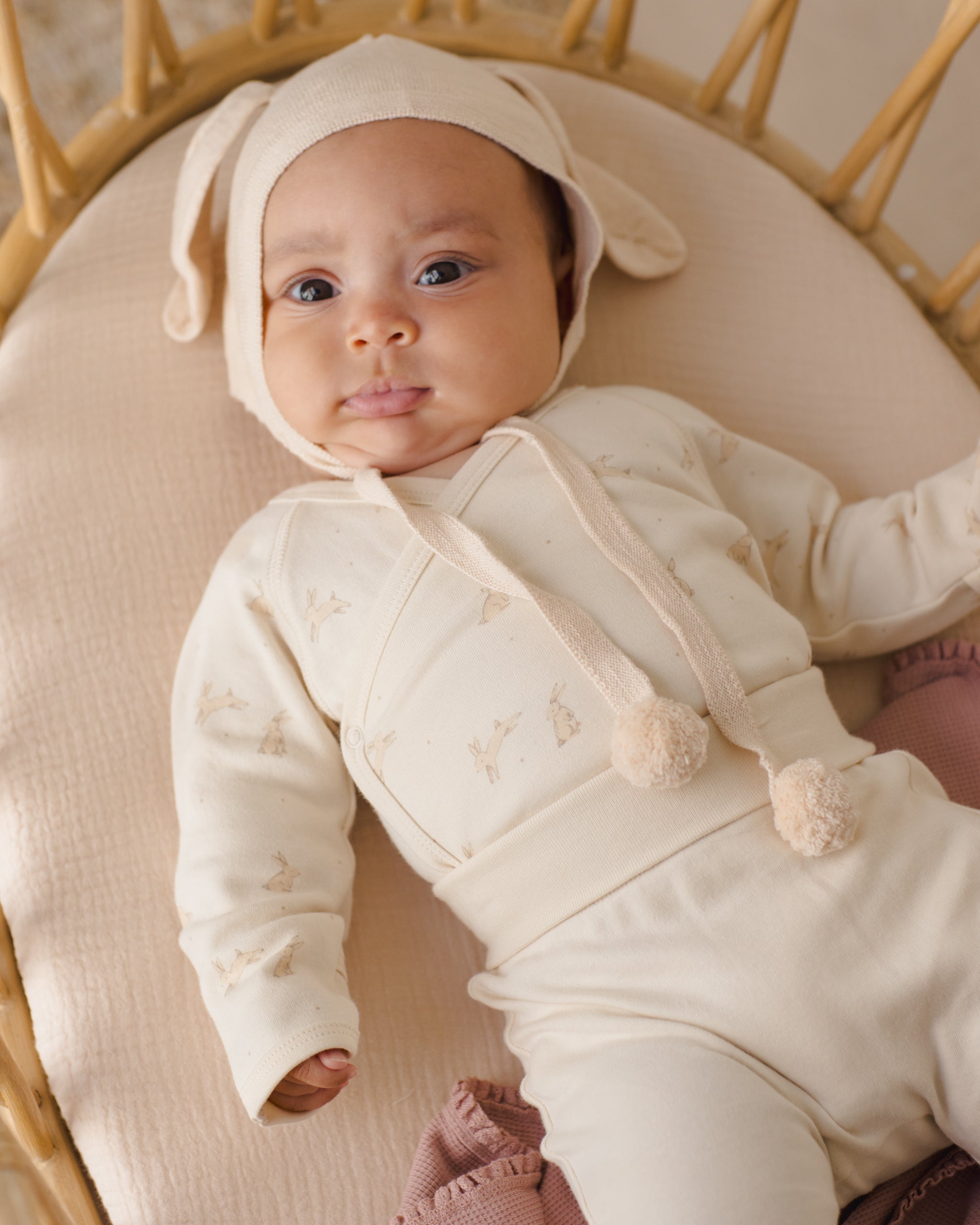 BABY BUNNY SHOWER play suits オールインワン Side Snap Bodysuit Bunnies – Quincy Mae