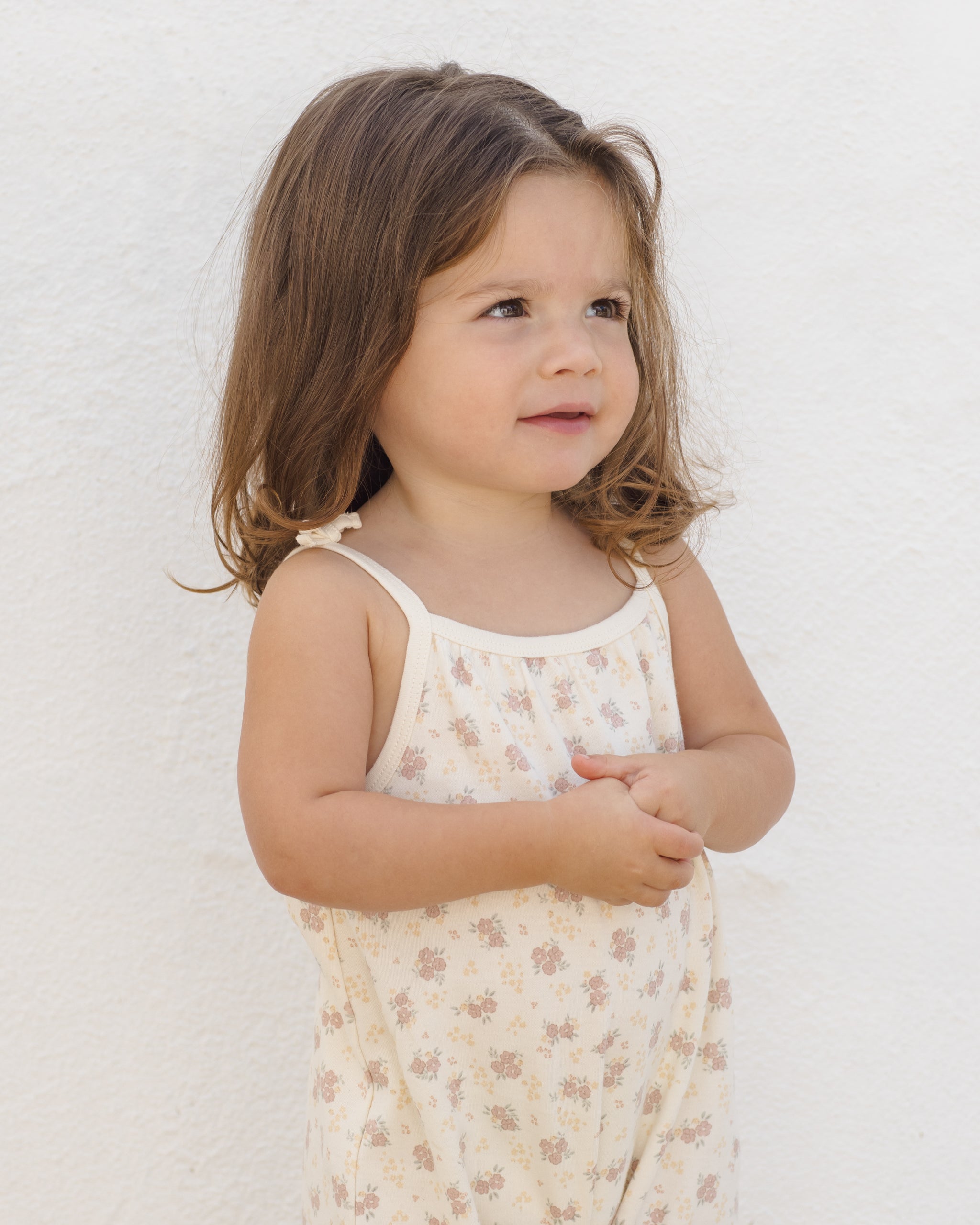 Smocked Jumpsuit Flower Field – Quincy Mae