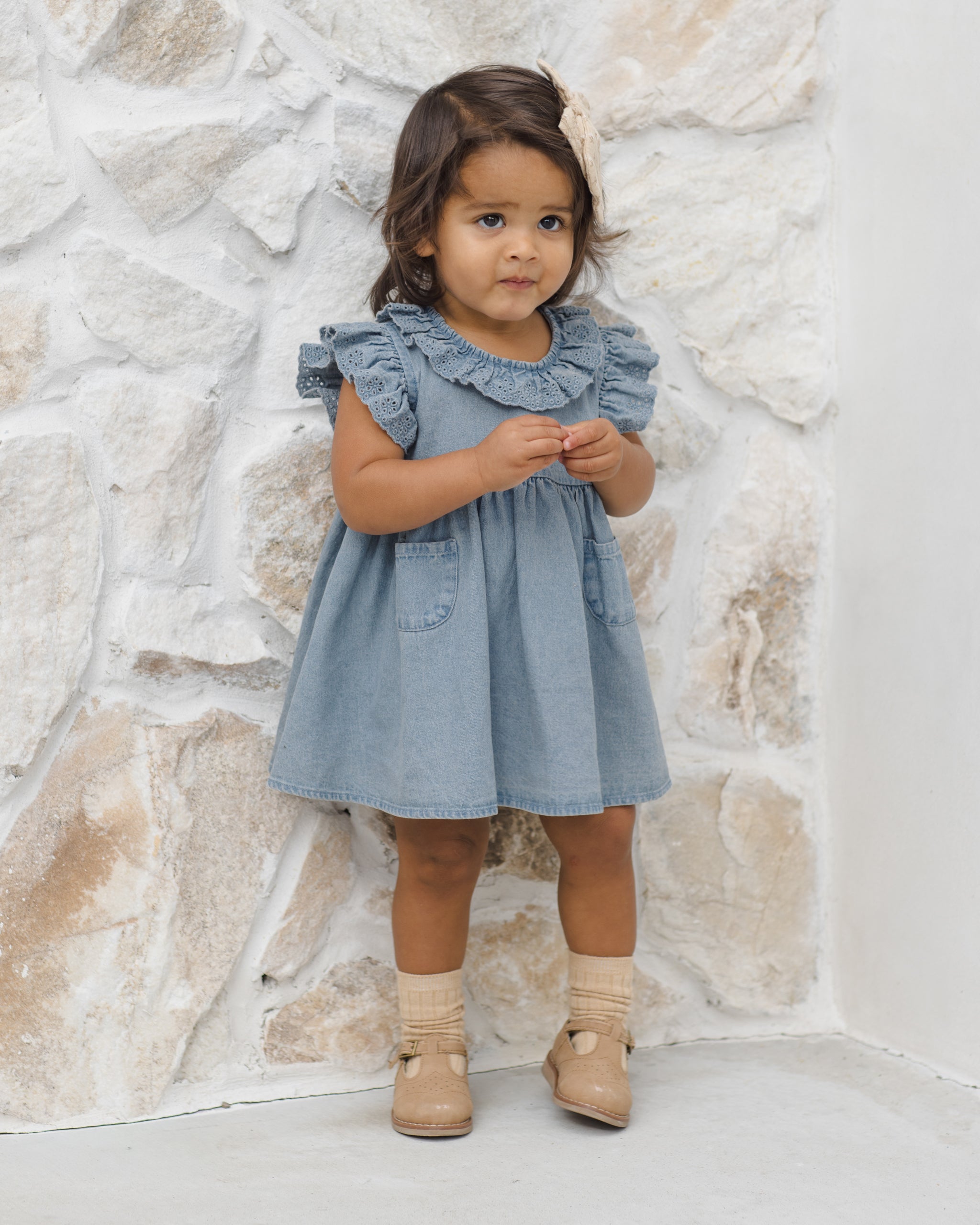 rylee and cru denim dress dresses Rylee + Cru