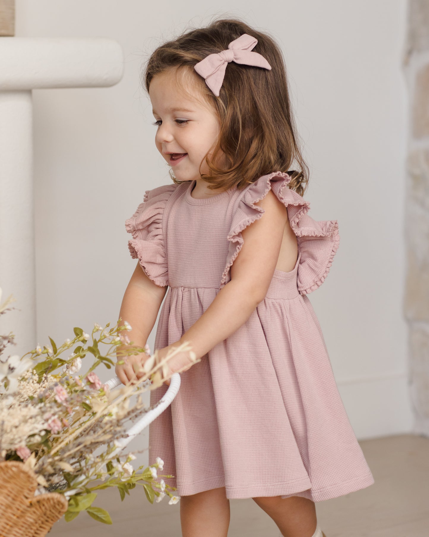 Daisy Dress Mauve - Rylee + Cru | Kids Clothes | Trendy Baby Clothes | Modern Infant Outfits |