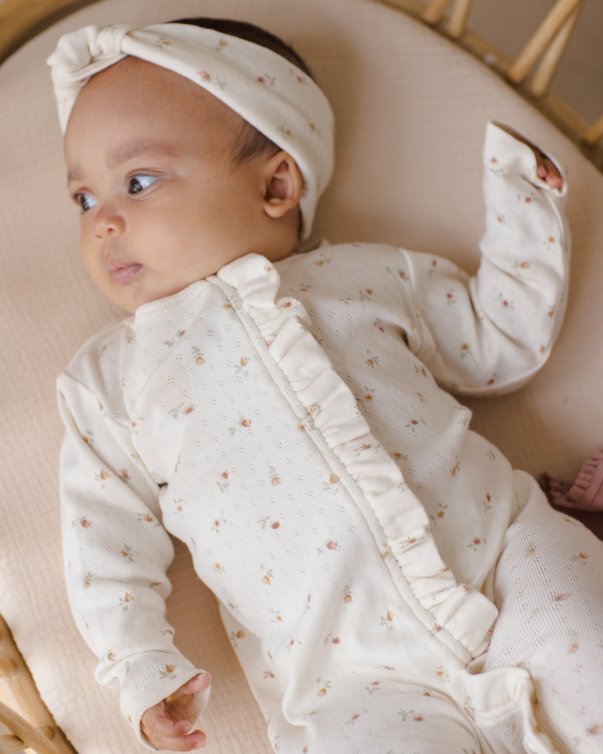 Ruffle Jumpsuit Petit Fleur – Quincy Mae