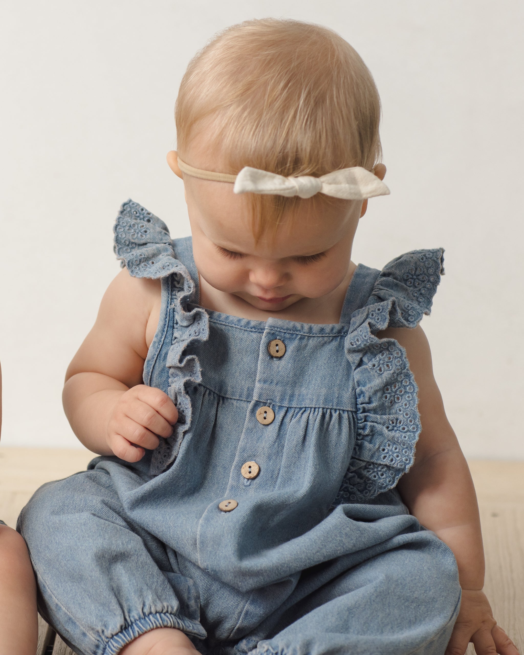 Nova Romper Lightweight Denim – Quincy Mae