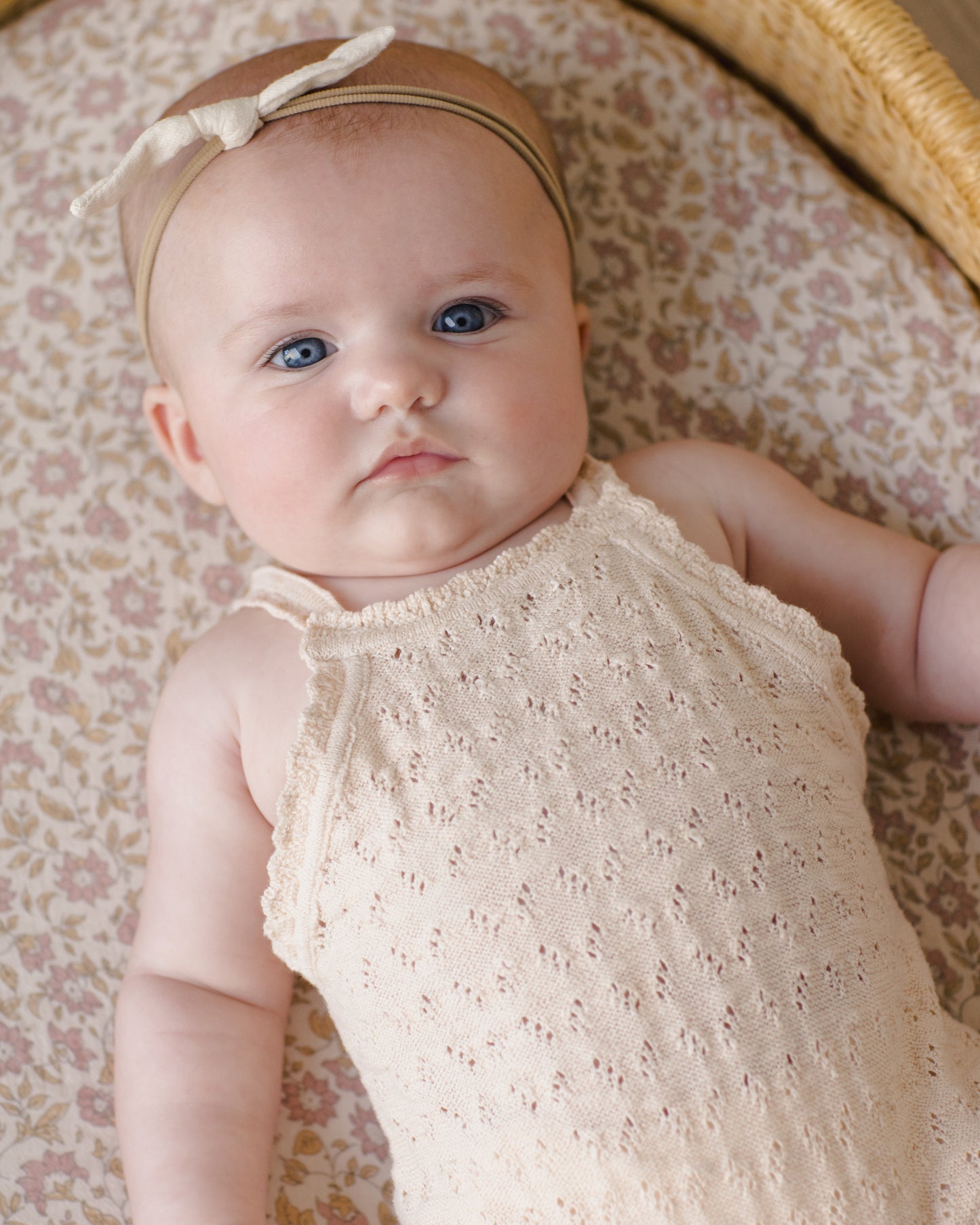 Annie Knit Romper Ecru - Rylee + Cru | Kids Clothes | Trendy Baby Clothes | Modern Infant Outfits |