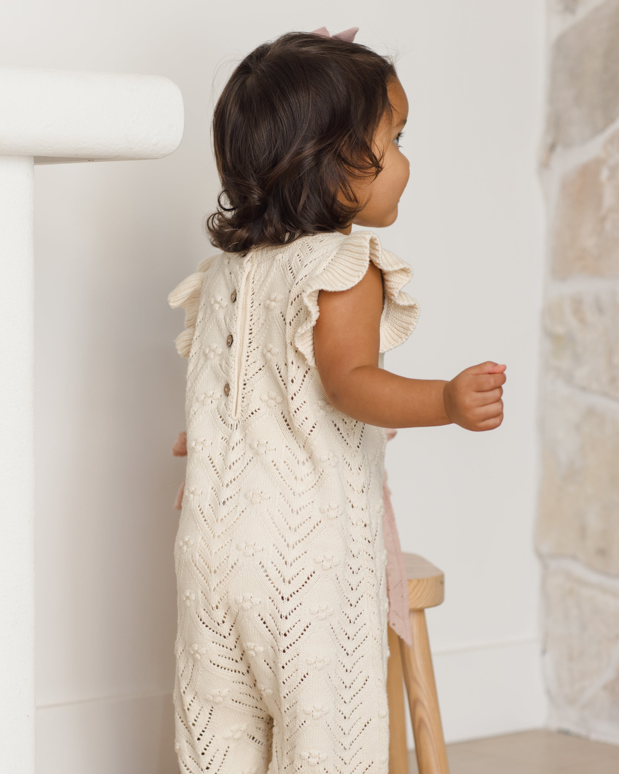 Mira Knit Romper Natural – Quincy Mae