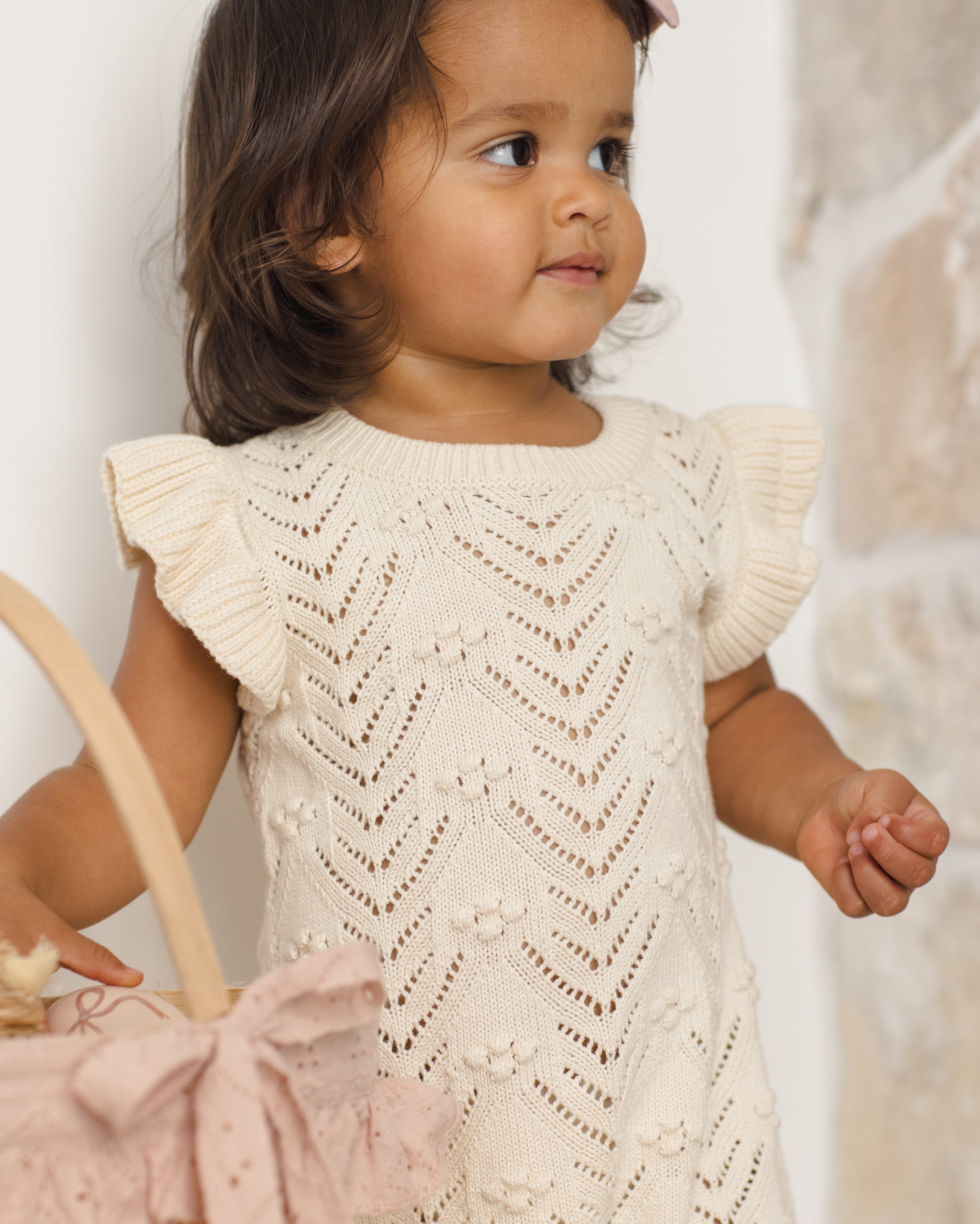 Mira Knit Romper Natural – Quincy Mae