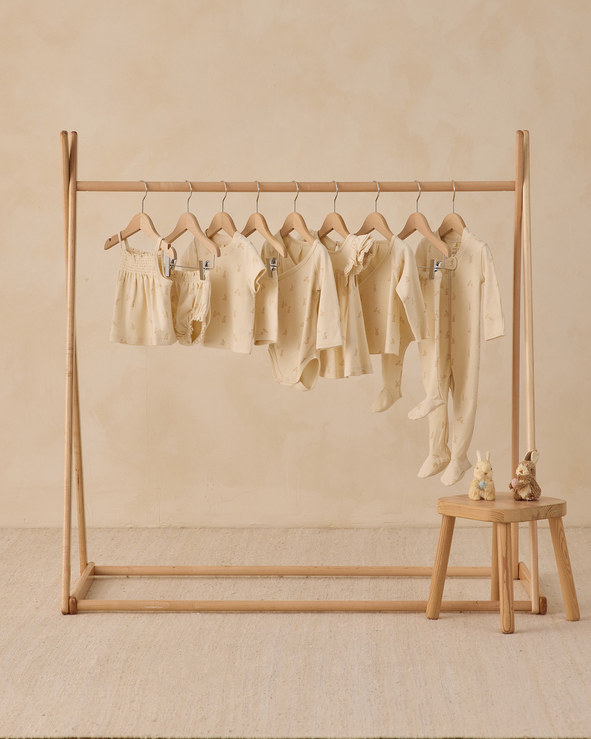 Wrap Top + Footed Pant Set Bunnies – Quincy Mae