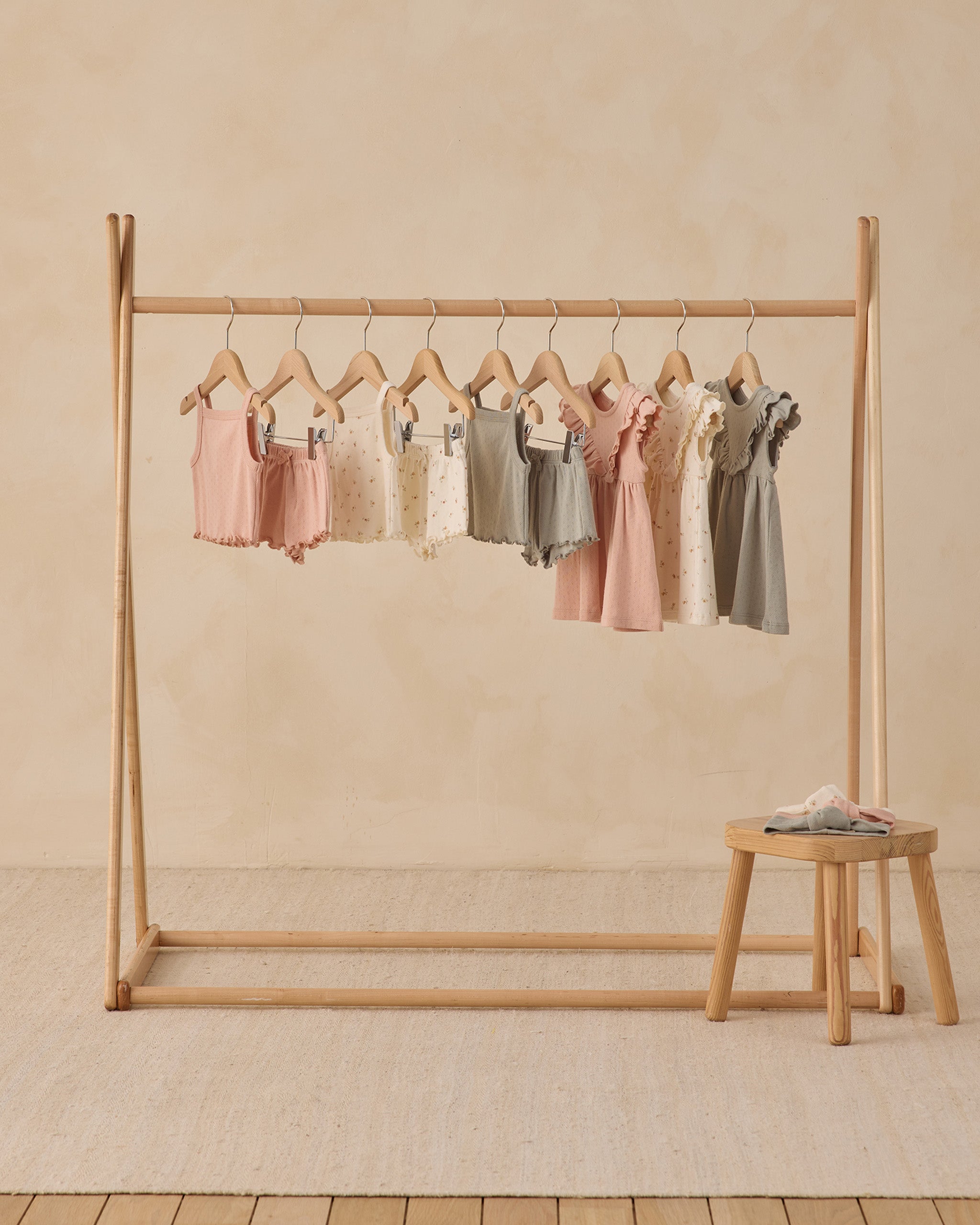 Sleeveless Ruffle V Dress Sage - Rylee + Cru | Kids Clothes | Trendy Baby Clothes | Modern Infant Outfits |