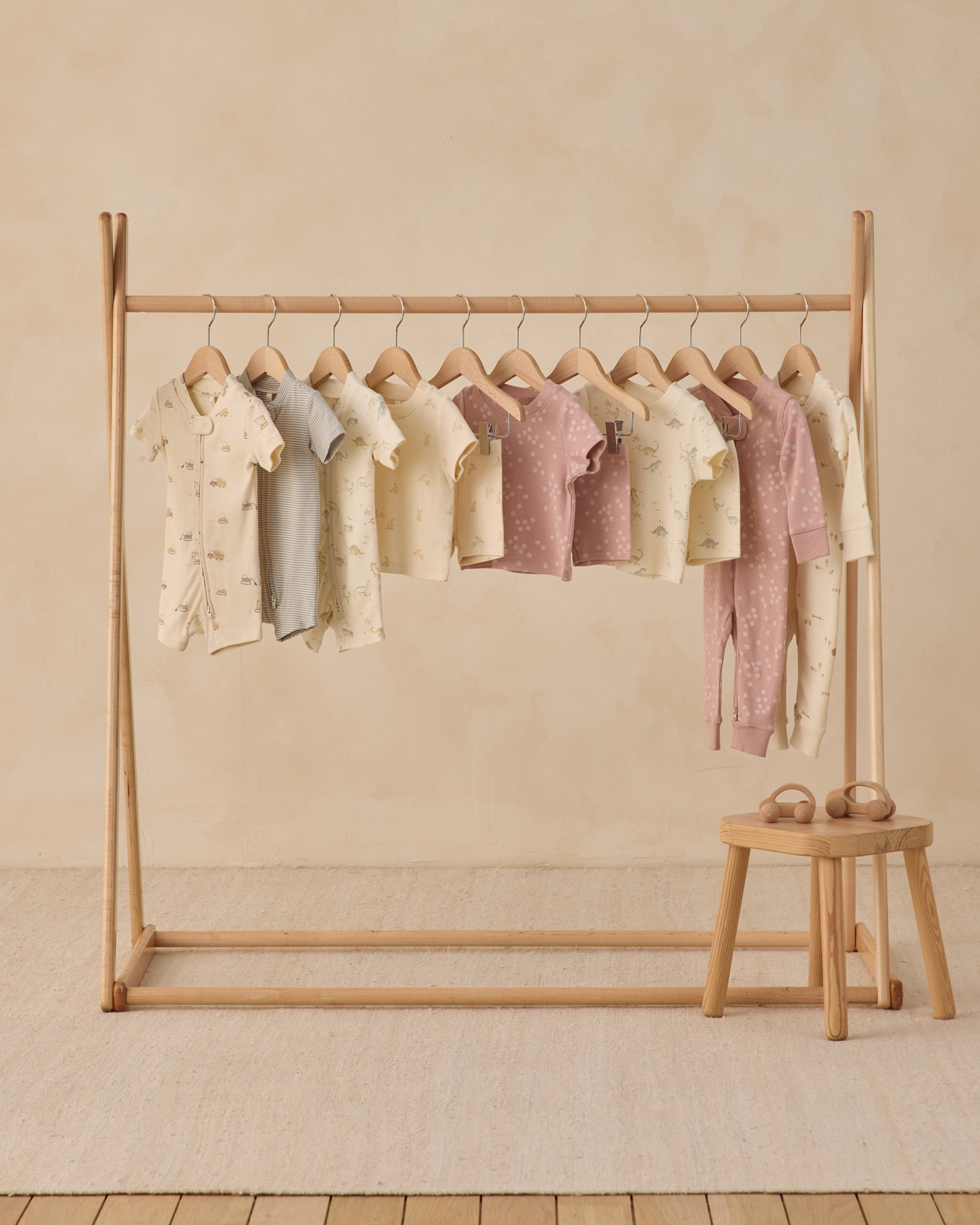 Zip Longsleeve Sleeper Mauve Daisy - Rylee + Cru | Kids Clothes | Trendy Baby Clothes | Modern Infant Outfits |