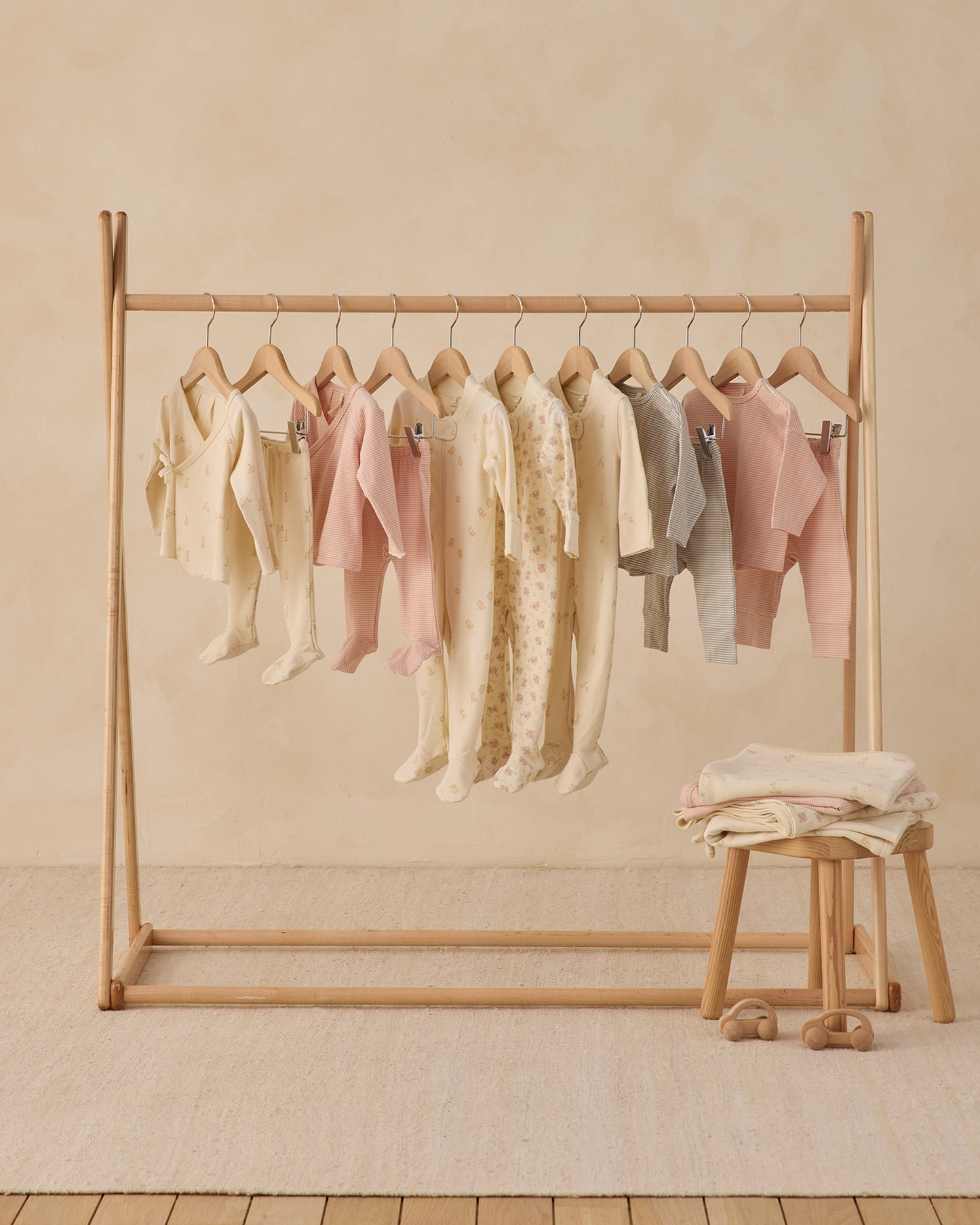 Drawstring Pant Melon Micro Stripe - Rylee + Cru | Kids Clothes | Trendy Baby Clothes | Modern Infant Outfits |