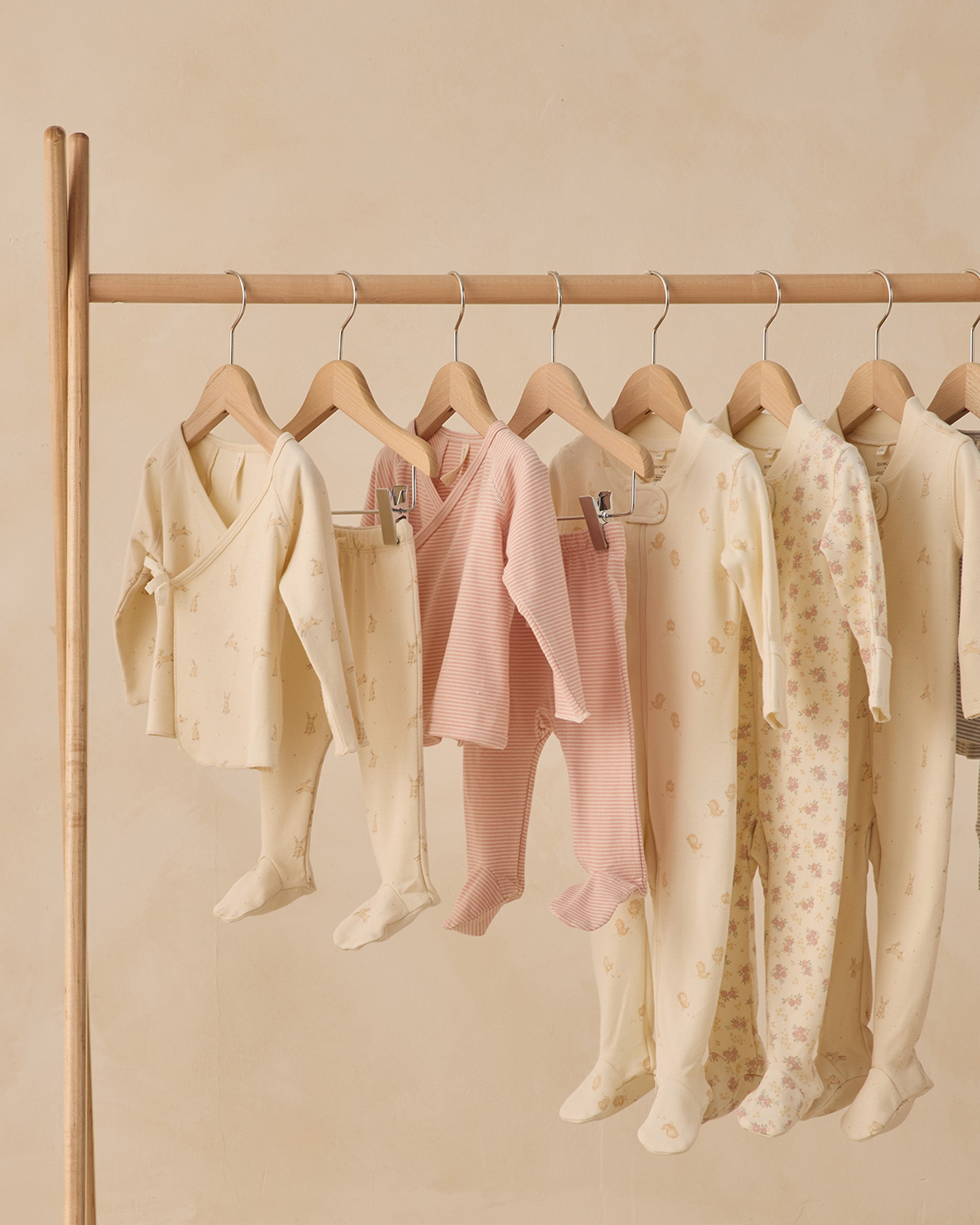 Wrap Top + Footed Pant Set Bunnies - Rylee + Cru | Kids Clothes | Trendy Baby Clothes | Modern Infant Outfits |