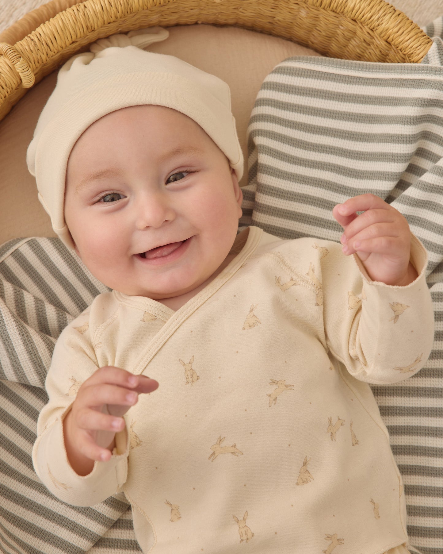 Knotted Baby Hat Natural - Rylee + Cru | Kids Clothes | Trendy Baby Clothes | Modern Infant Outfits |
