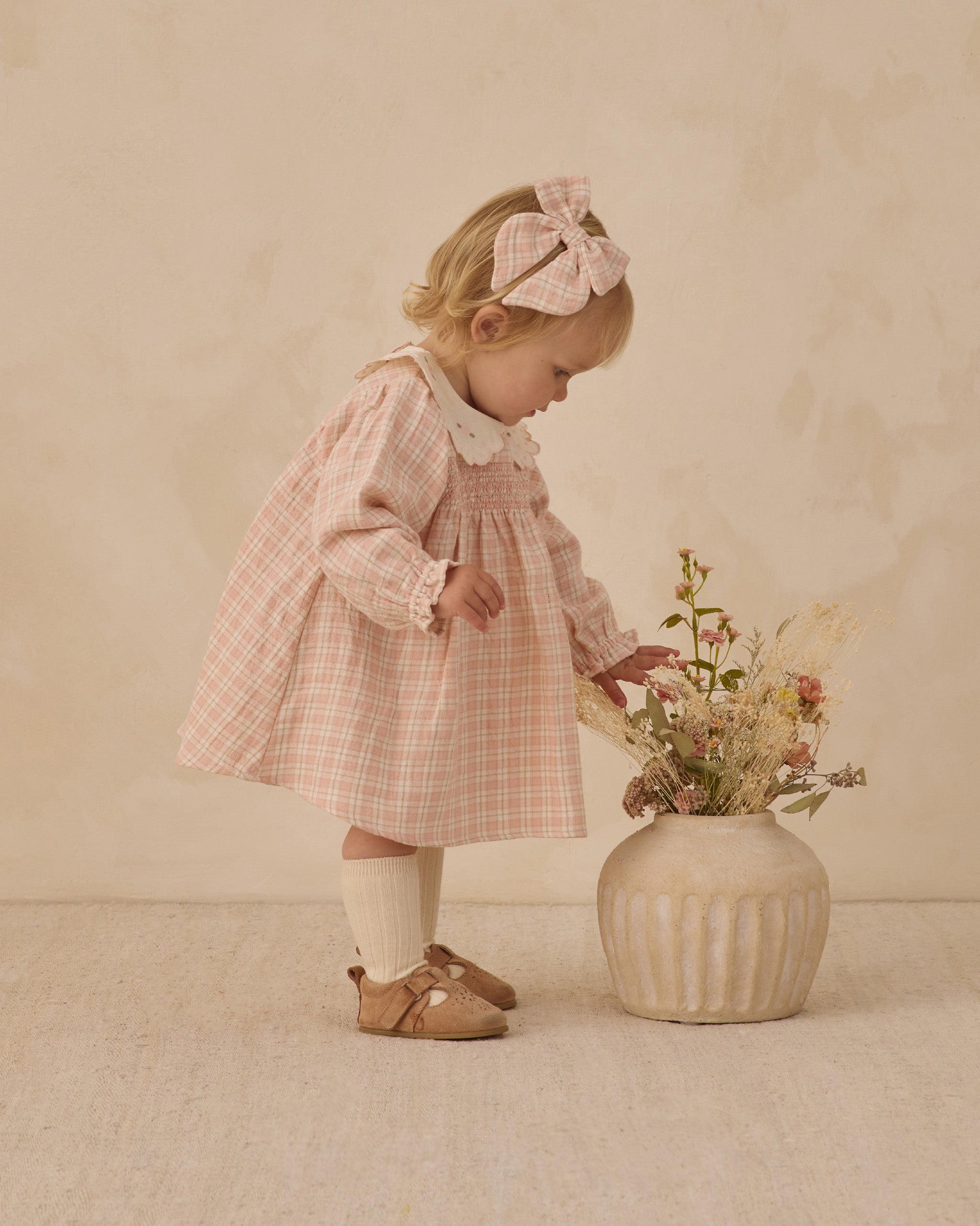 plaid dress pink Callie Dress Pink Plaid – Quincy Mae