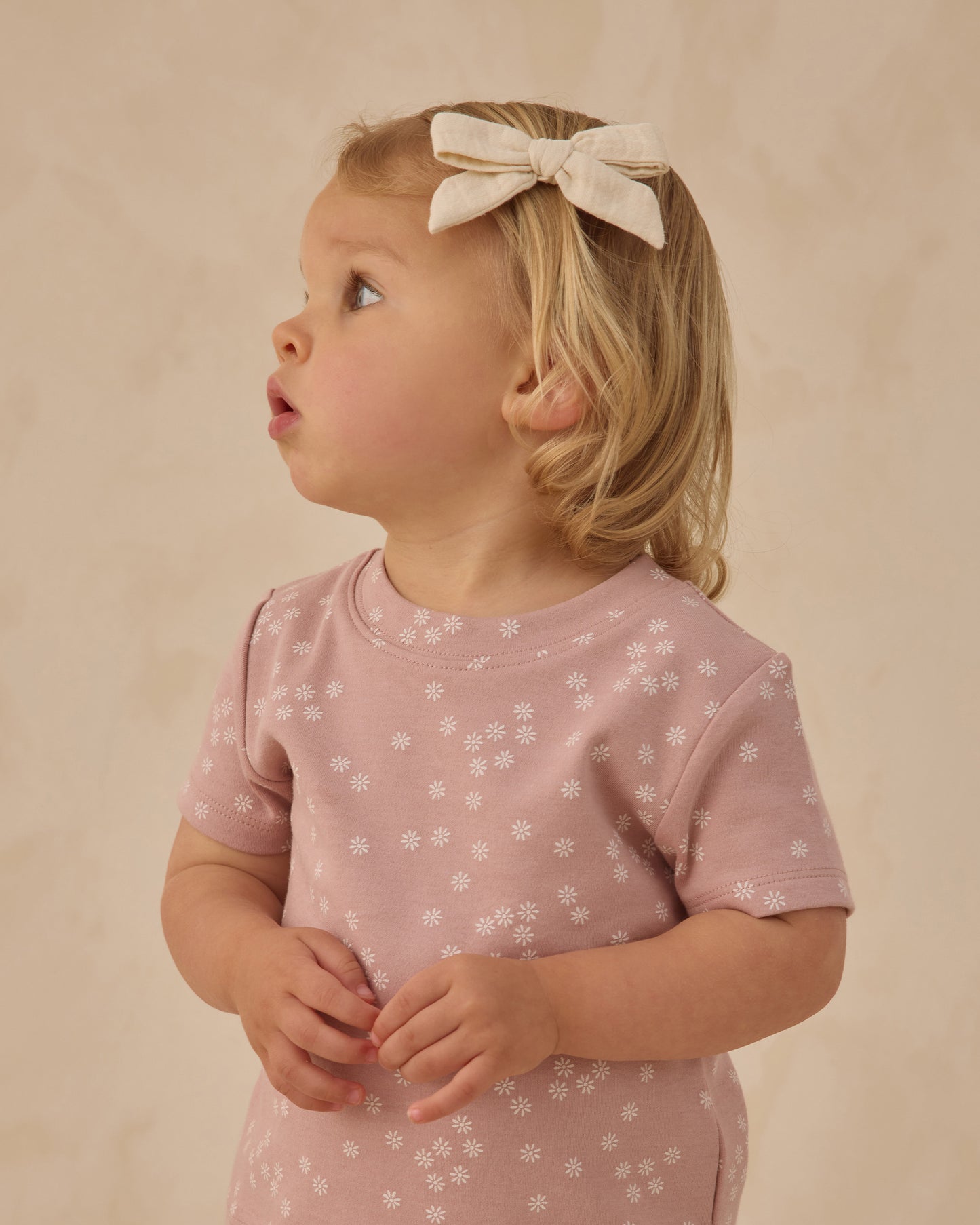 Summer Pajama Set Mauve Ditsy - Rylee + Cru | Kids Clothes | Trendy Baby Clothes | Modern Infant Outfits |